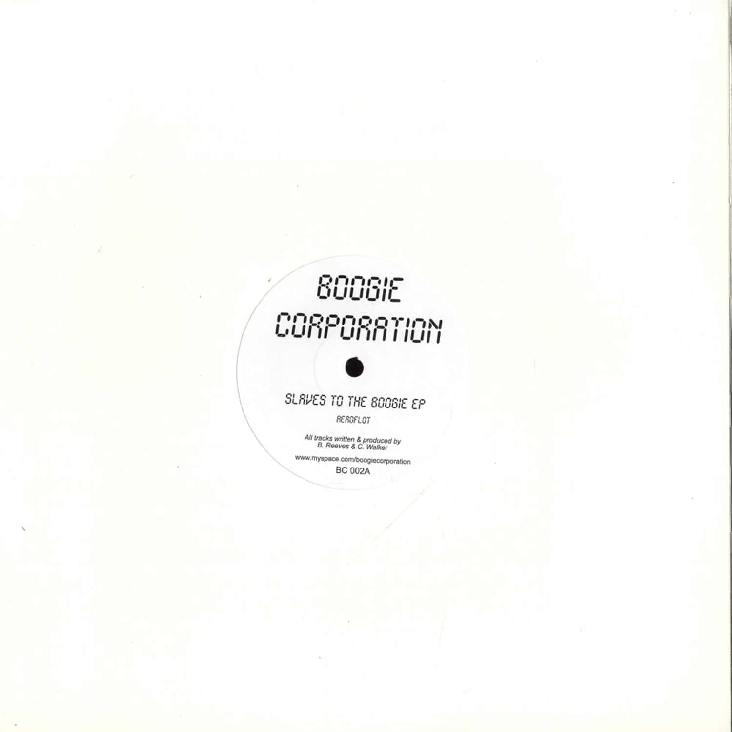 Boogie Corporation - SLAVES TO THE BOOGIE EP