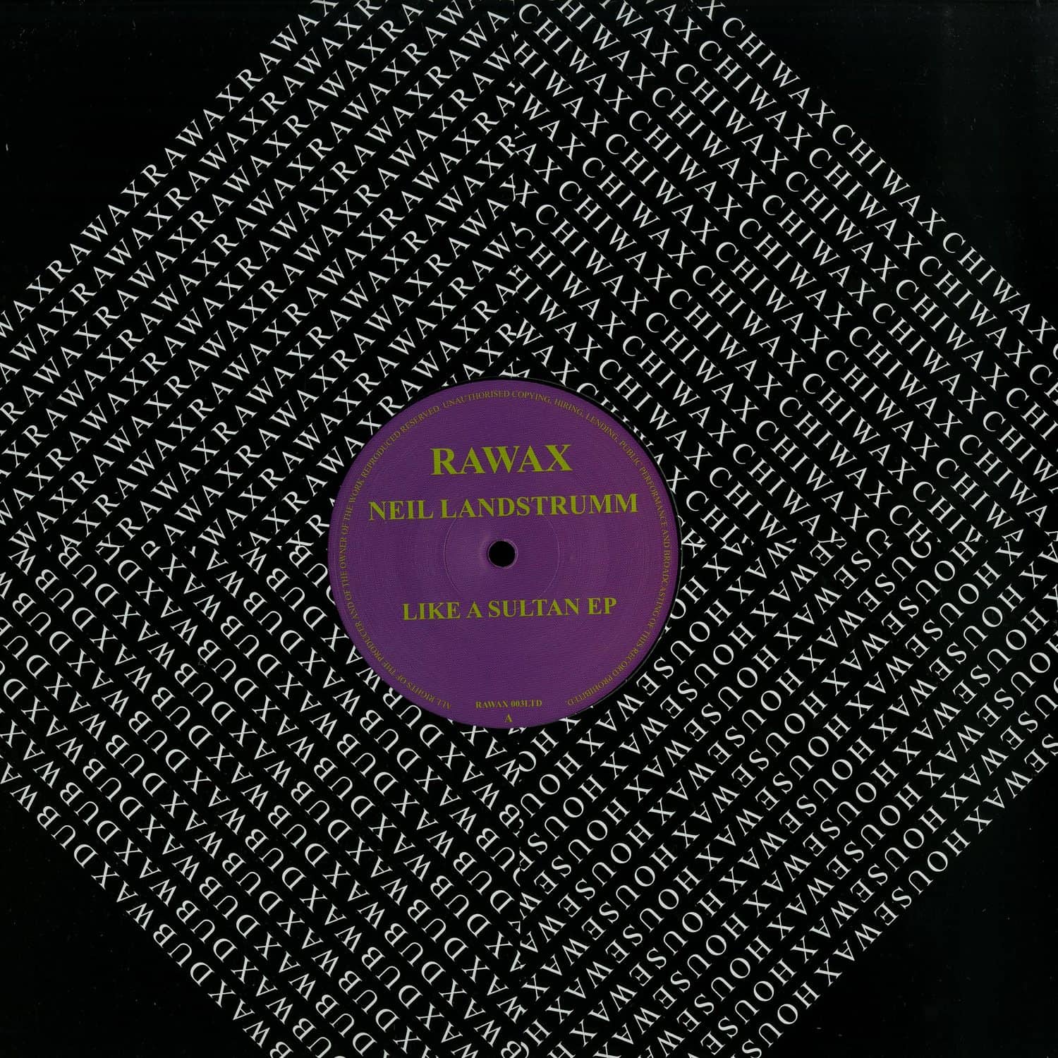 Neil Landstrumm - LIKE A SULTAN EP