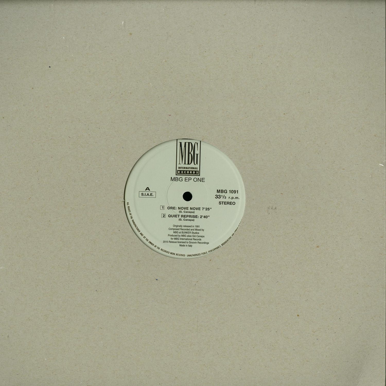 MBG - EP ONE