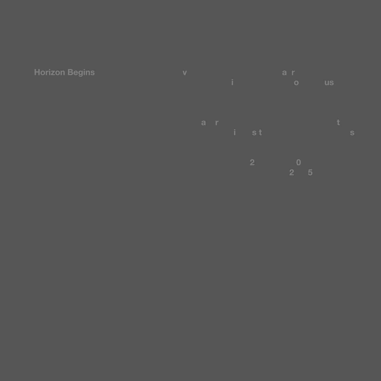 Various Artists - HORIZON BEGINS 1 