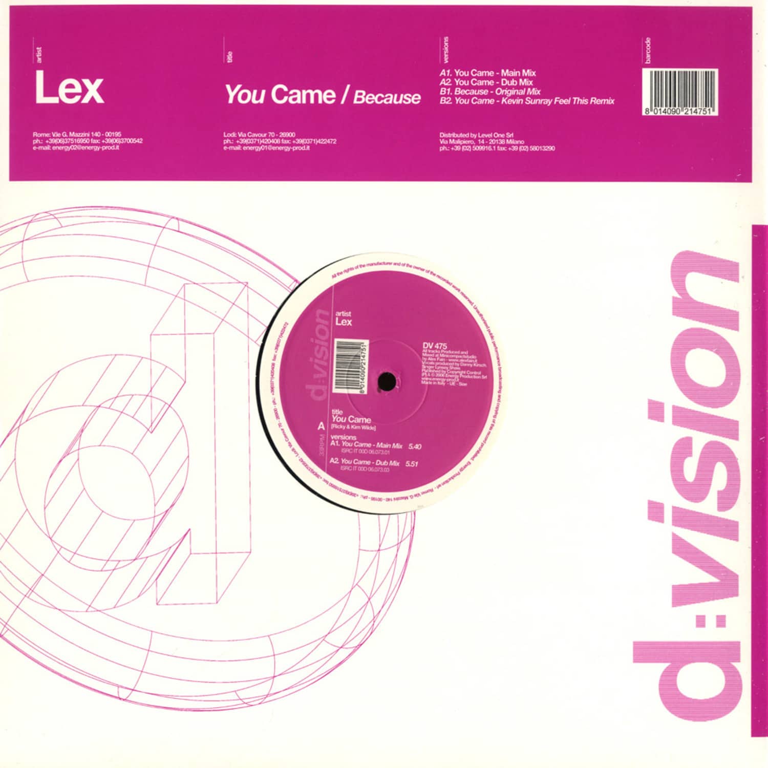 Lex - YOU CAME/BECAUSE