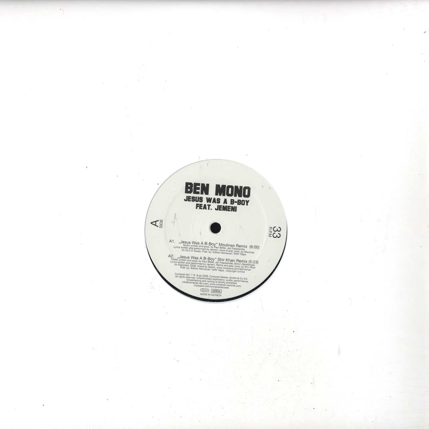 Ben Mono - JESUS WAS A B-BOY