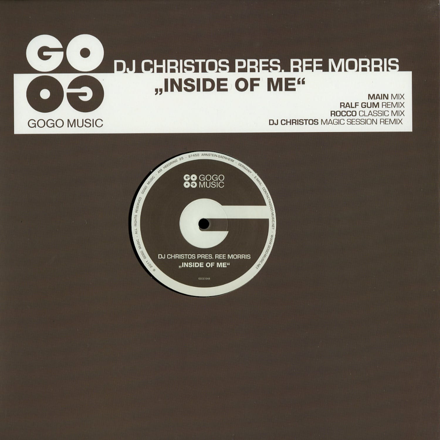 DJ Christos presents Ree Morris - INSIDE OF ME