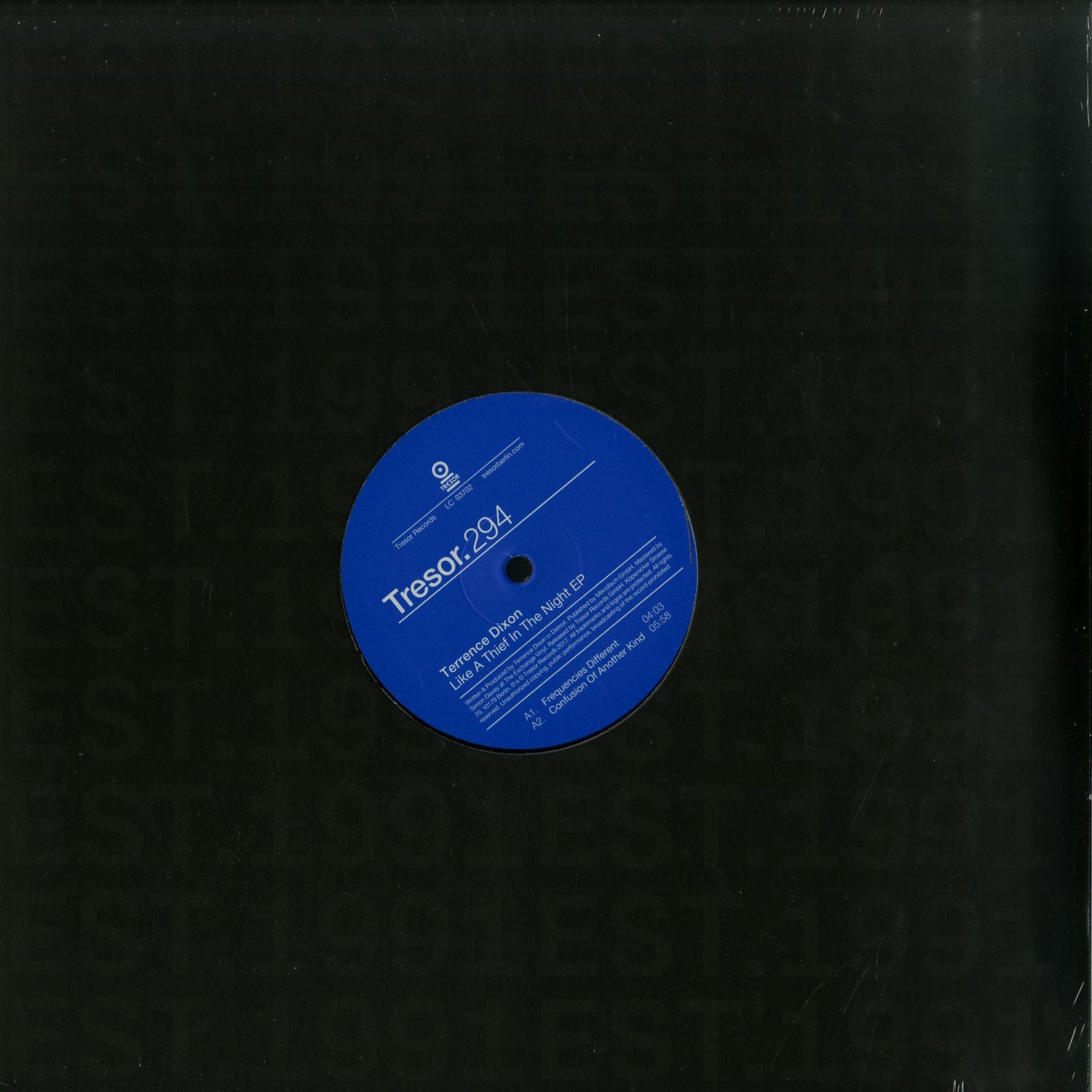Terrence Dixon - LIKE A THIEF IN THE NIGHT EP