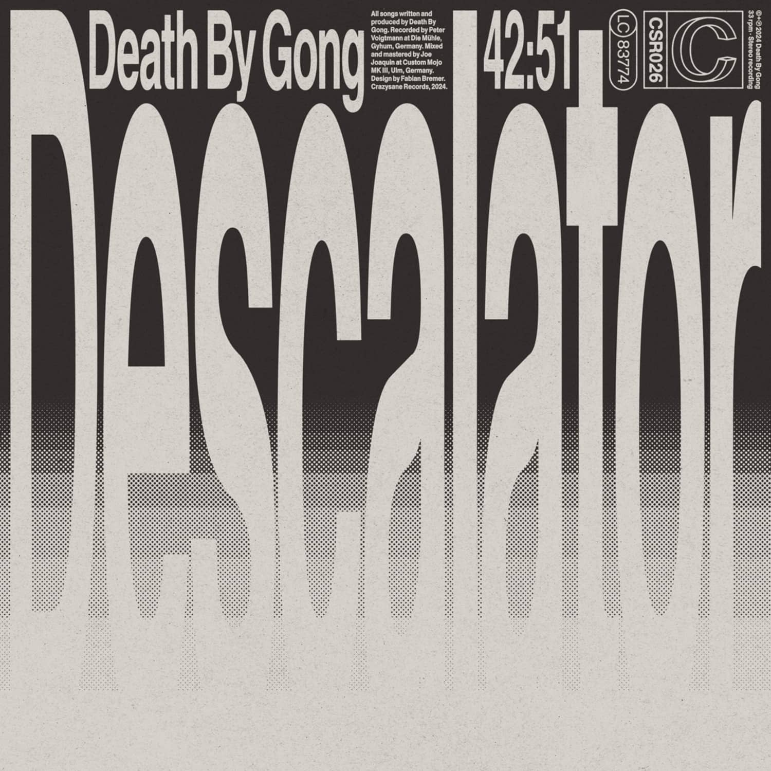 Death by Gong - DESCALATOR 