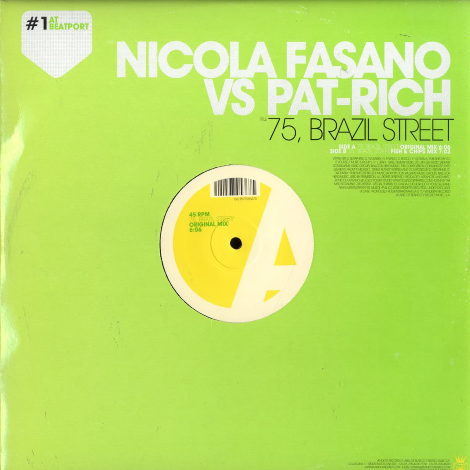 Nicola Fasano Vs. Pat-rich - 75, BRAZIL STREET