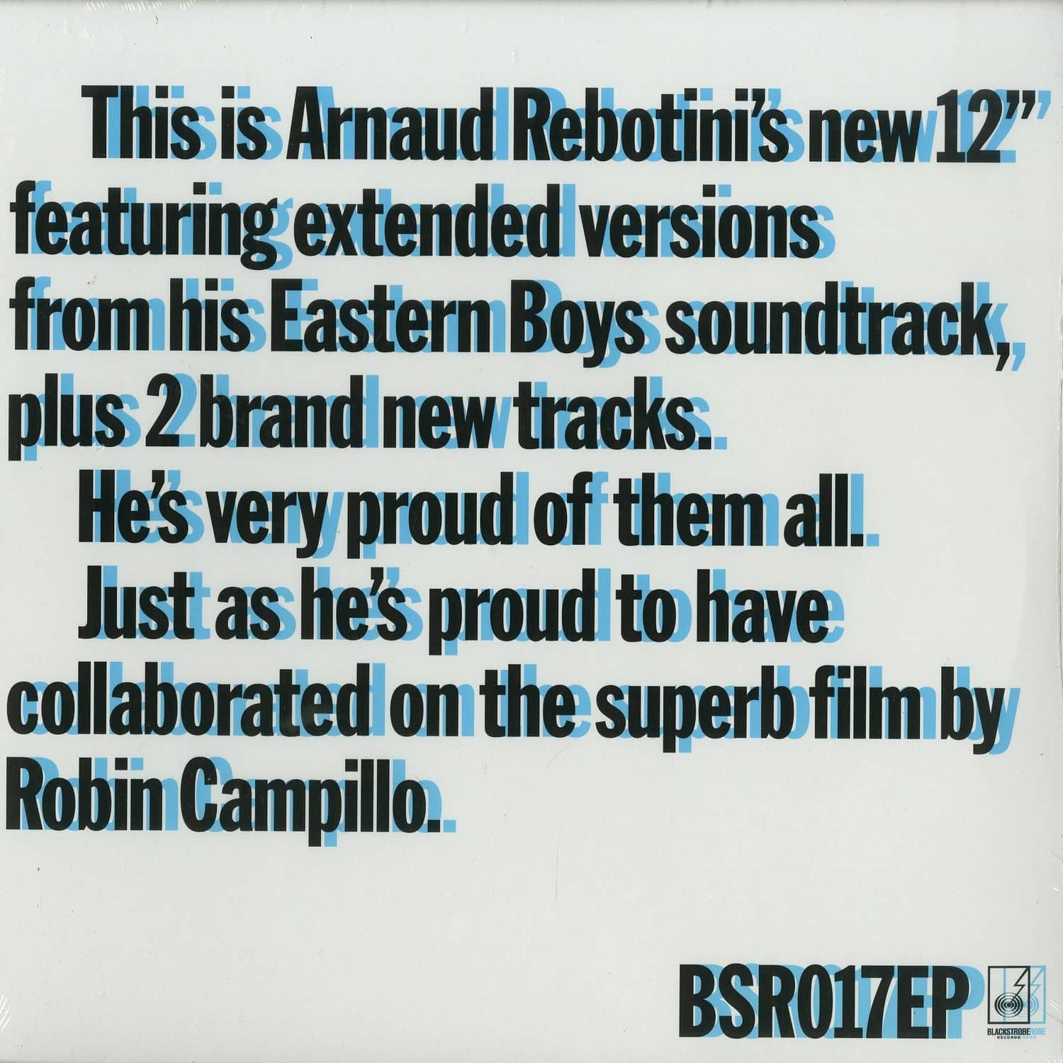 Arnaud Rebotini - EASTERN BOYS EXTENDED