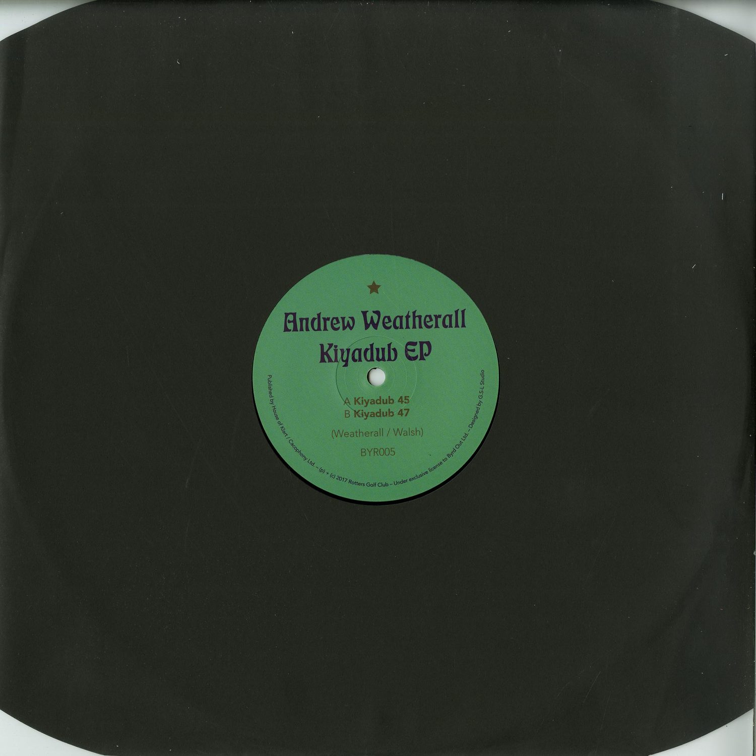 Andrew Weatherall - KIYADUB EP 