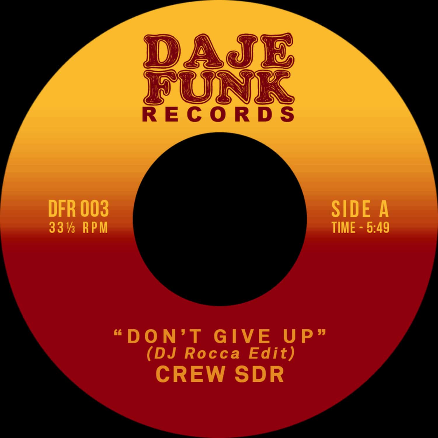 Crew SDR / Fat B. - DONT GIVE UP / KEEP IT COMING 