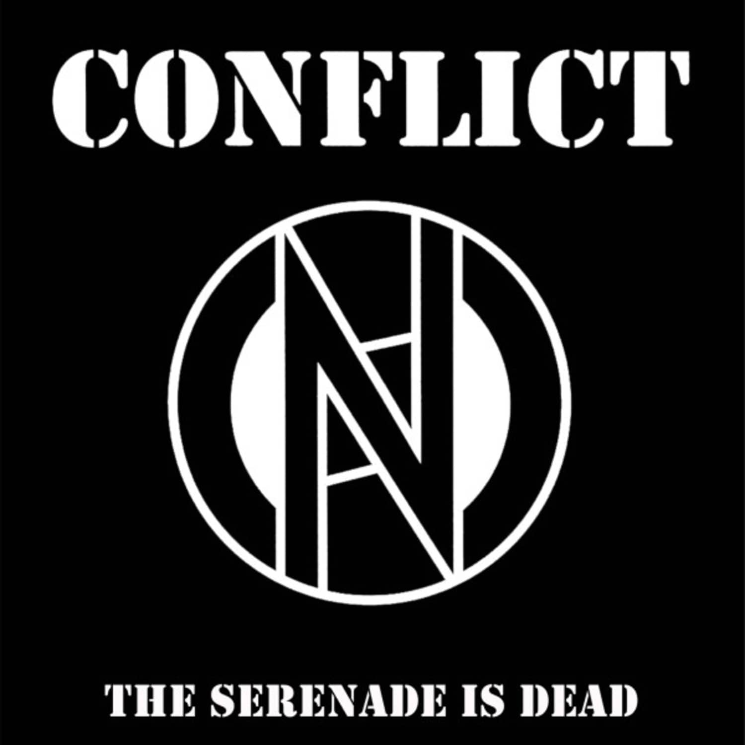 Conflict - THE SERENADE IS DEAD BLACK / WHITE SPLIT 