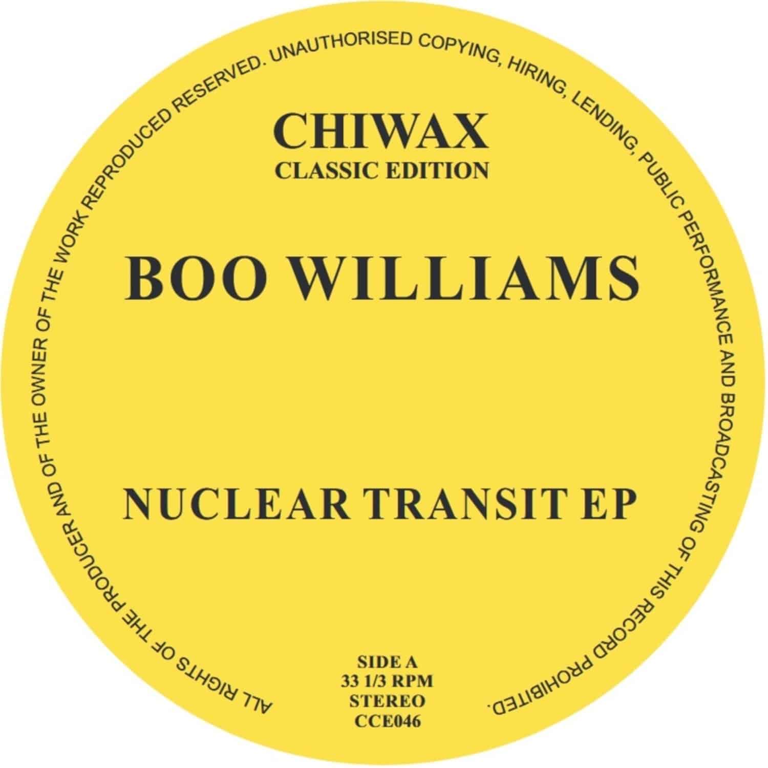 Boo Williams - NUCLEAR TRANSIT EP