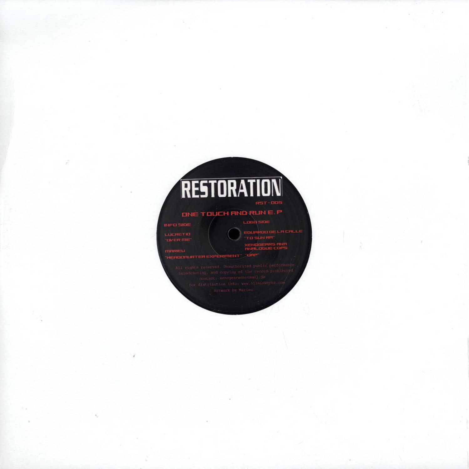 Various Artists - ONE TOUCH AND RUN EP