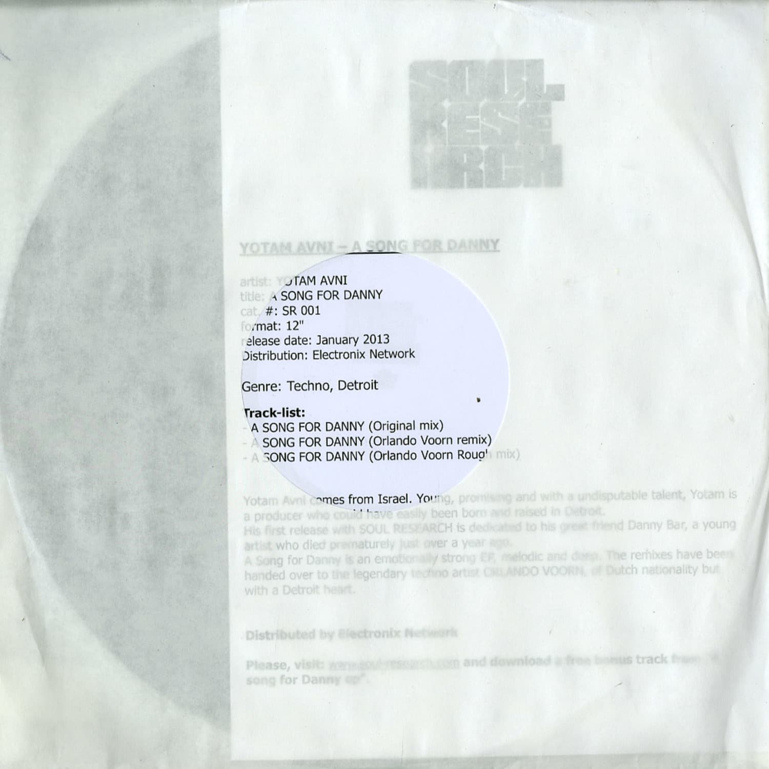 Yotam Avni - A SONG FOR DANNY