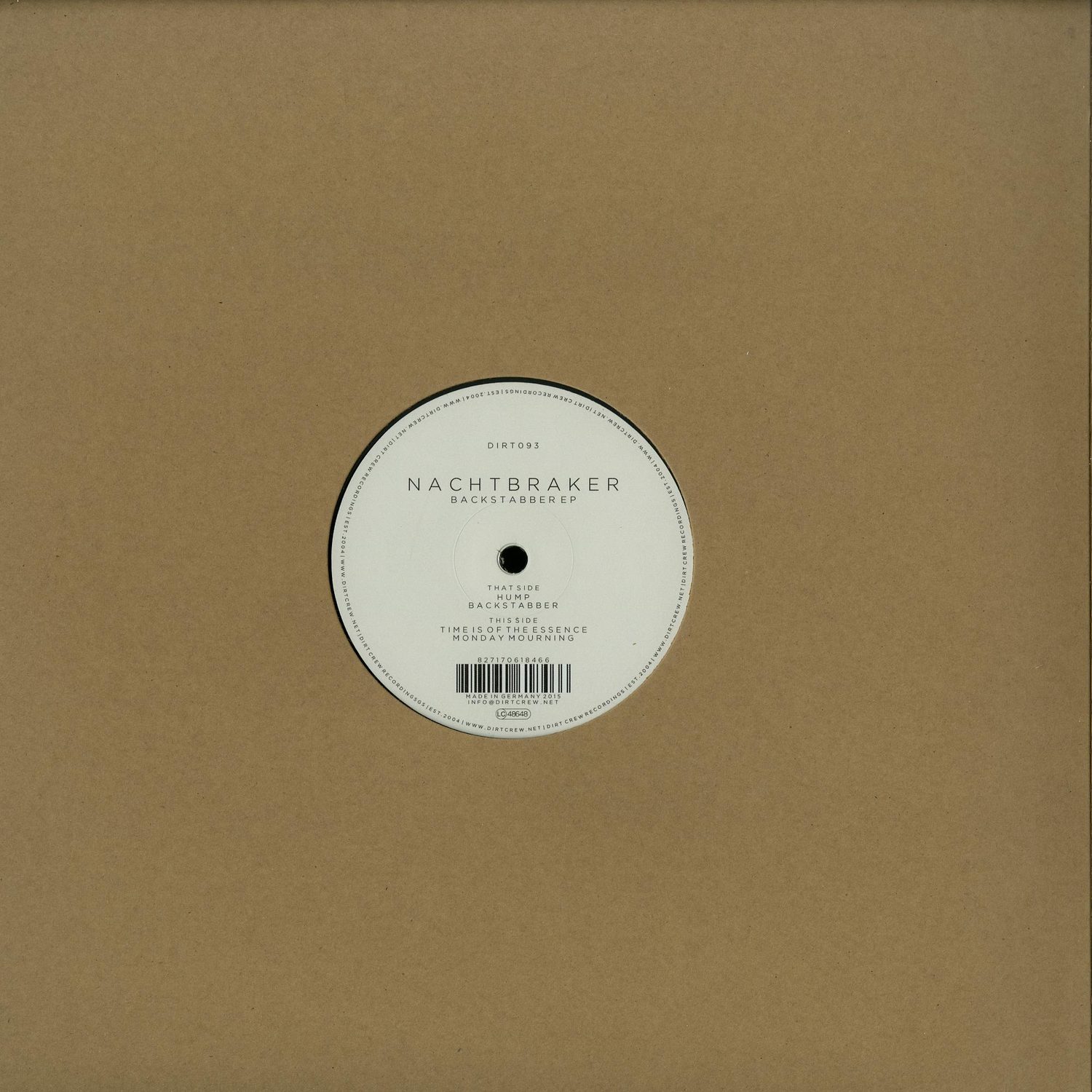 Nachtbraker - BACKSTABBER EP