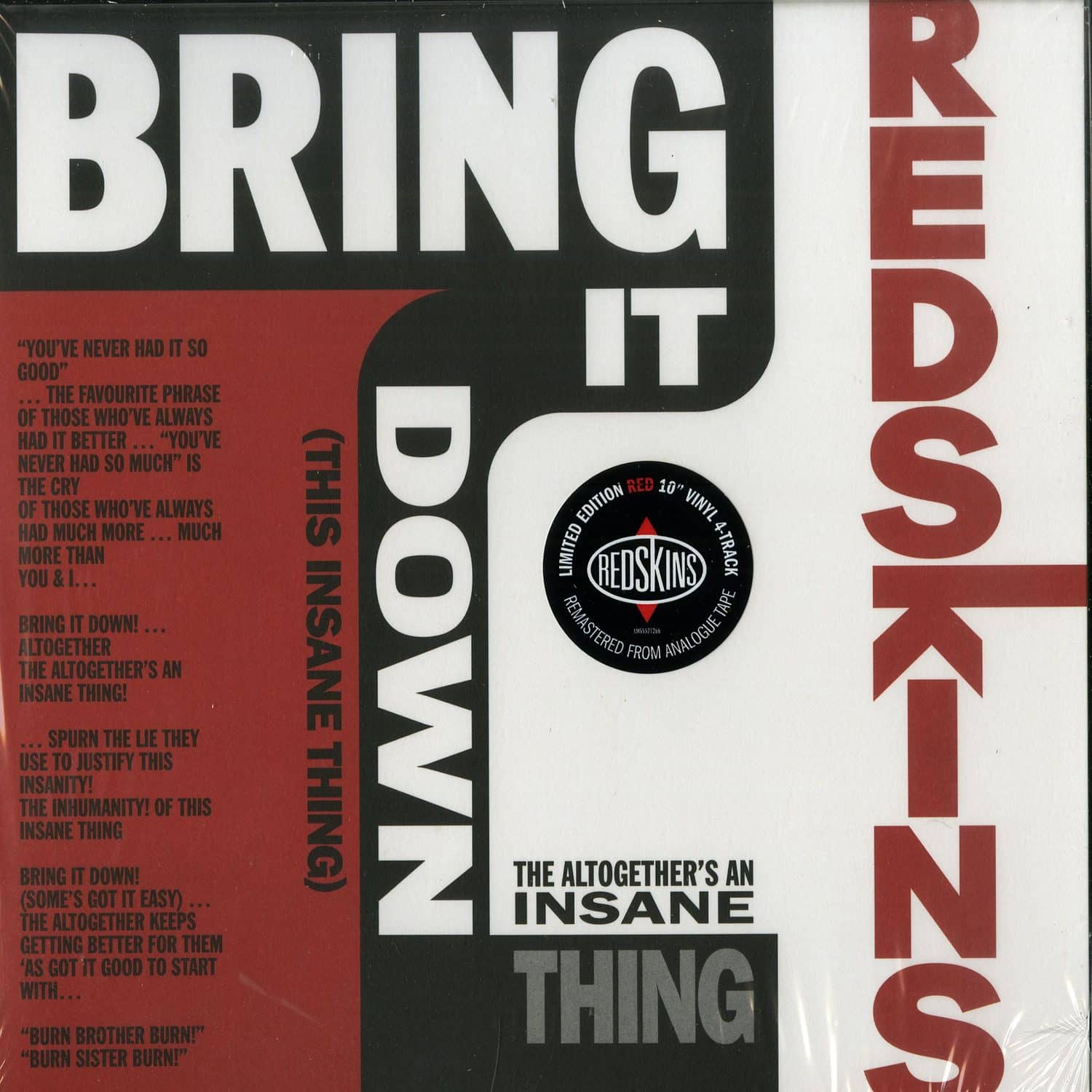 The Redskins - BRING IT DOWN 