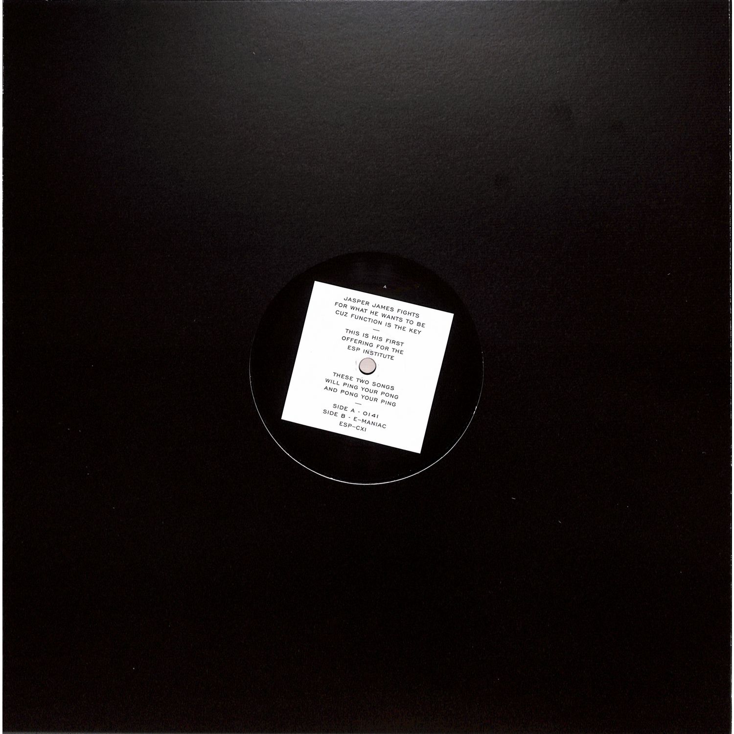 Jasper James - 0104 / EMANIAC
