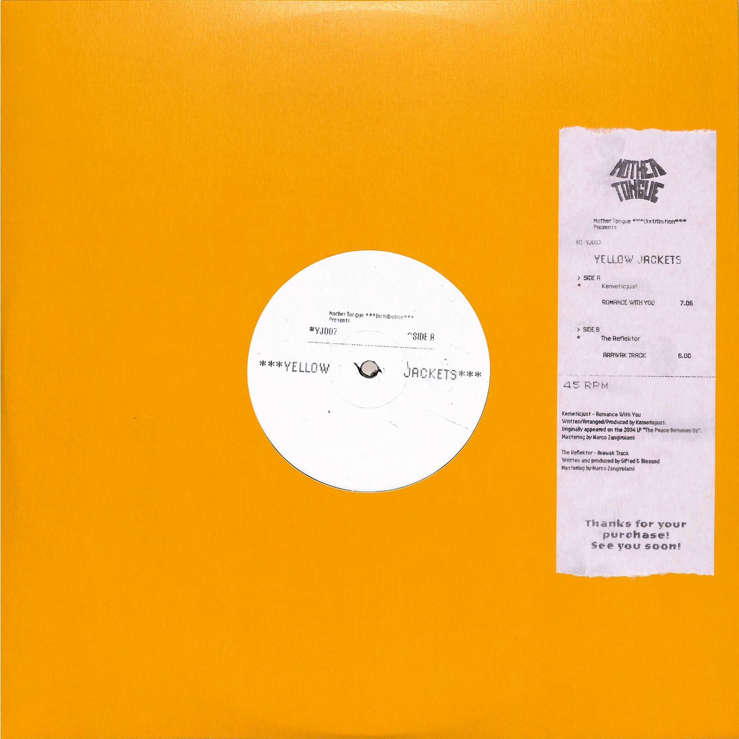 Kemetic Just, The Reflektor / Yellow Jackets Vol. 7 Kemetic Just, The Reflektor / Yellow Jackets Vol. 7