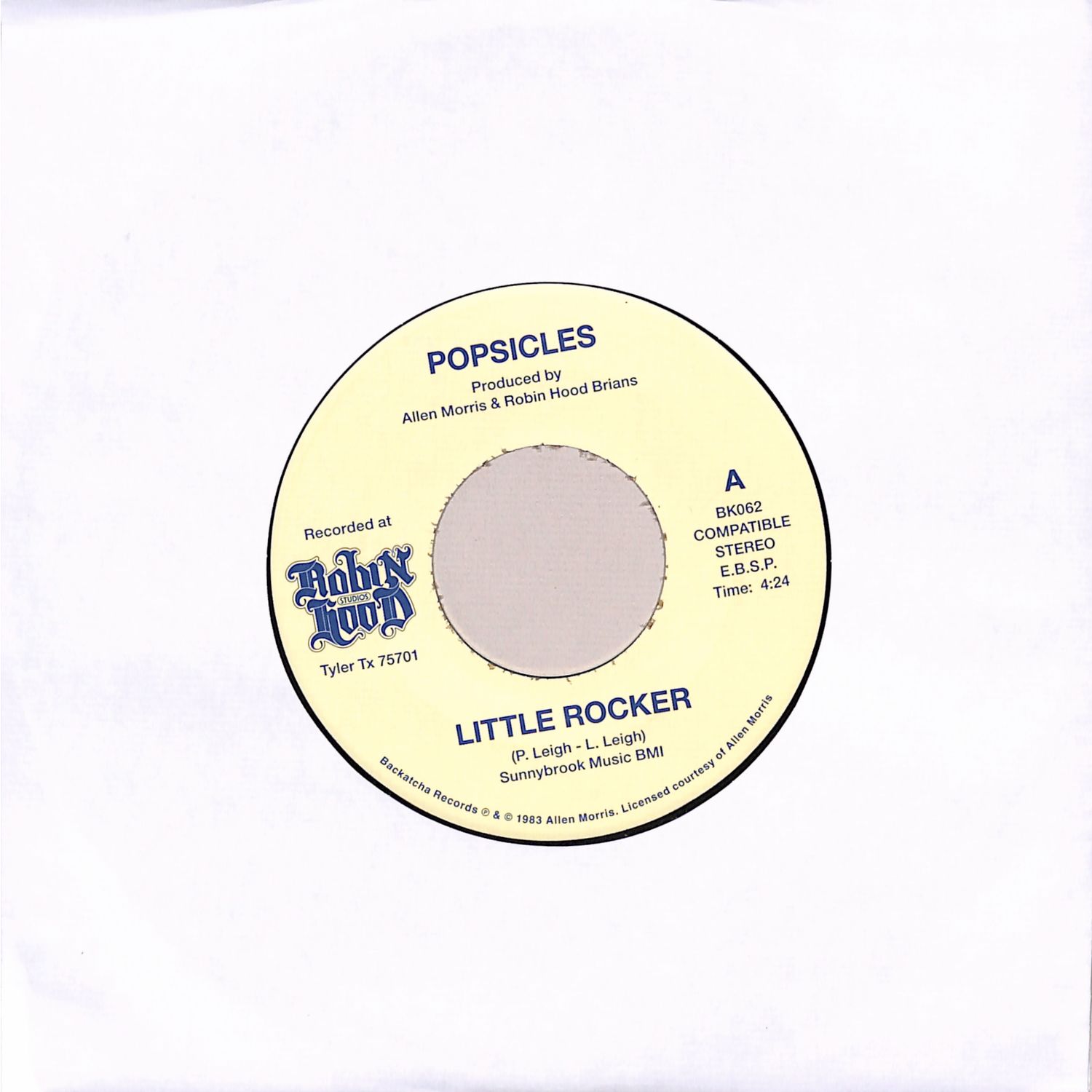 Popsicles - LITTLE ROCKER / THESE ARE THE GOOD TIMES 