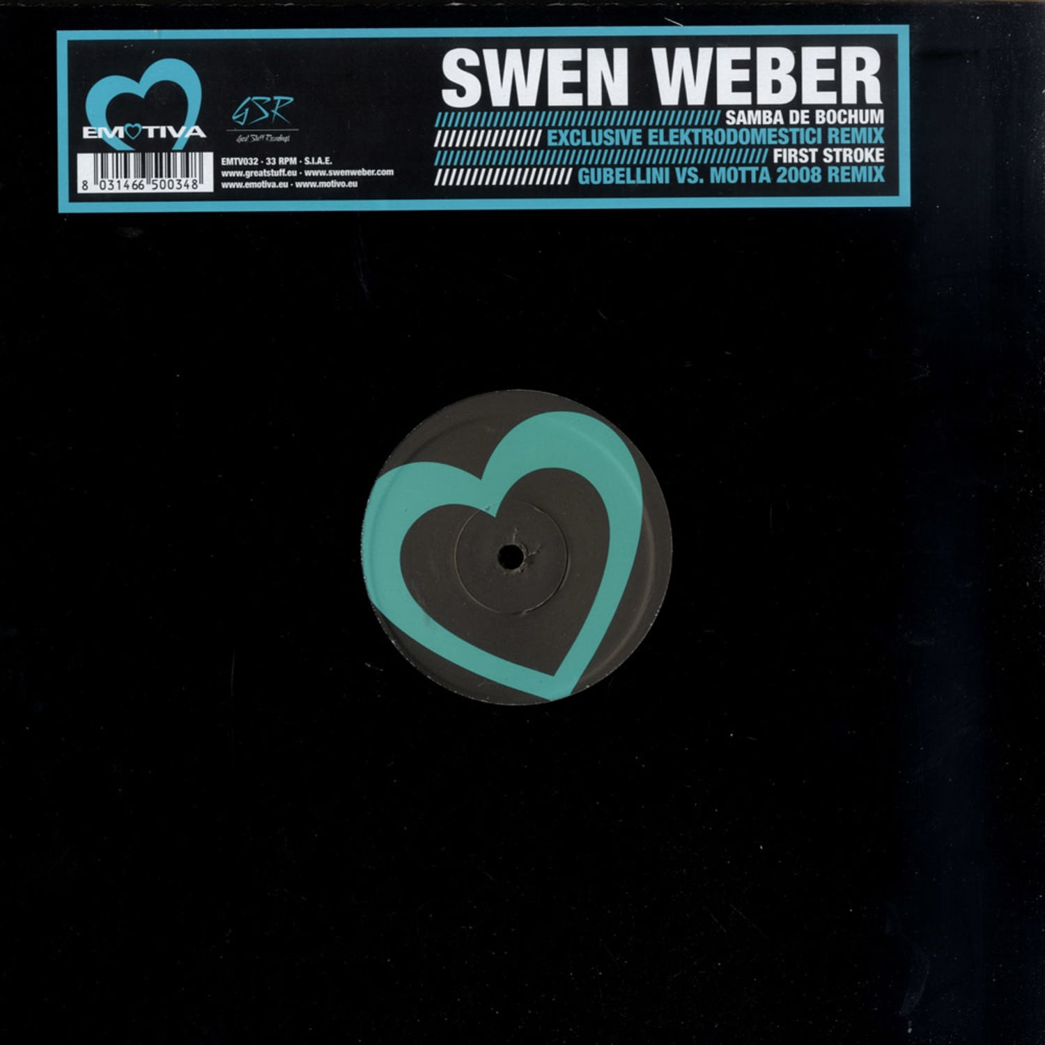 Swen Weber - SAMBA DE BOCHUM/FIRST STROKE / THE BAD