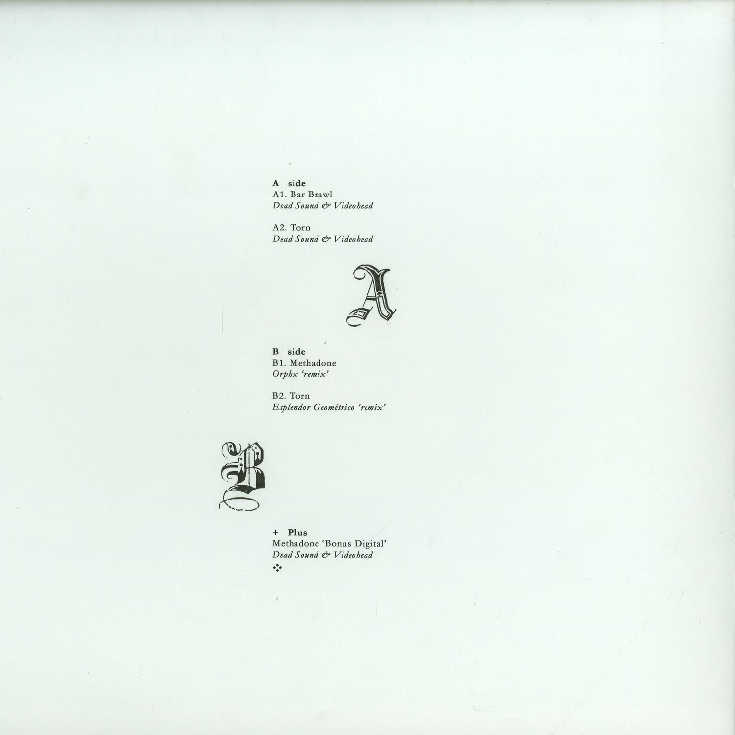 Dead Sound Videohead - BAR BRAWL EP