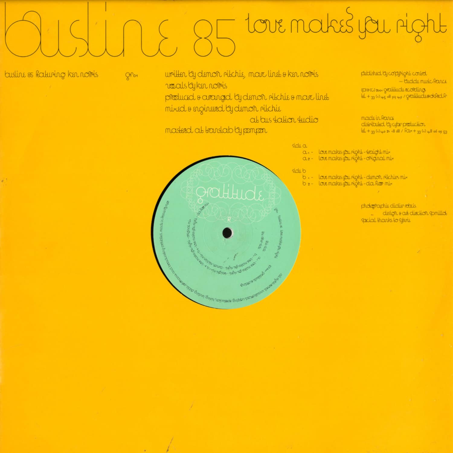 Busline 85 feat Ken Norris - LOVE MAKES YOU RIGHT