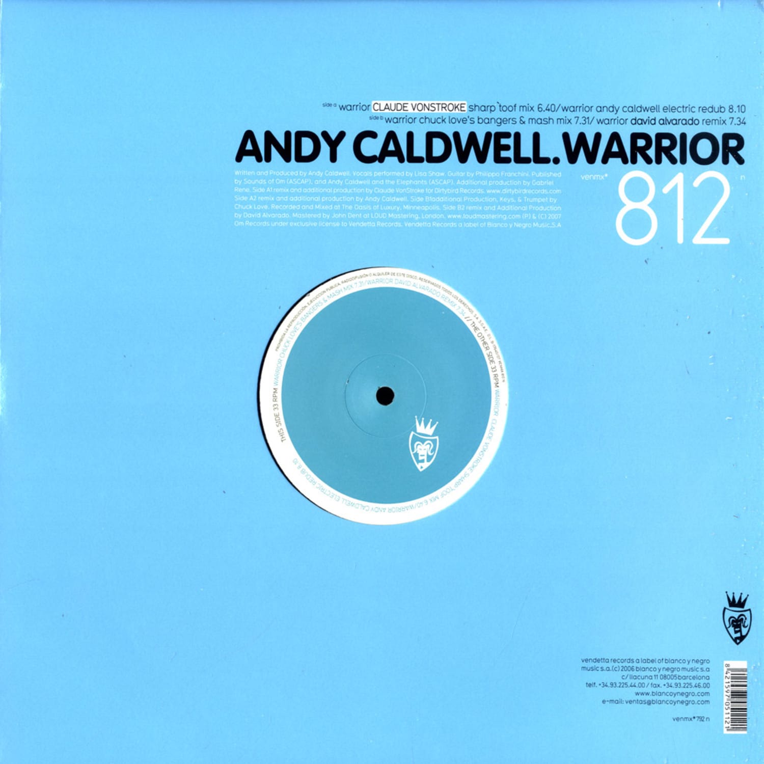Andy Caldwell ft. Lisa Shaw - WARRIOR