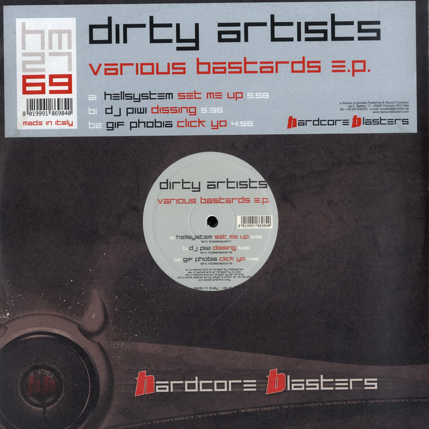 Dirty Artists - VARIOUS BASTARDS EP