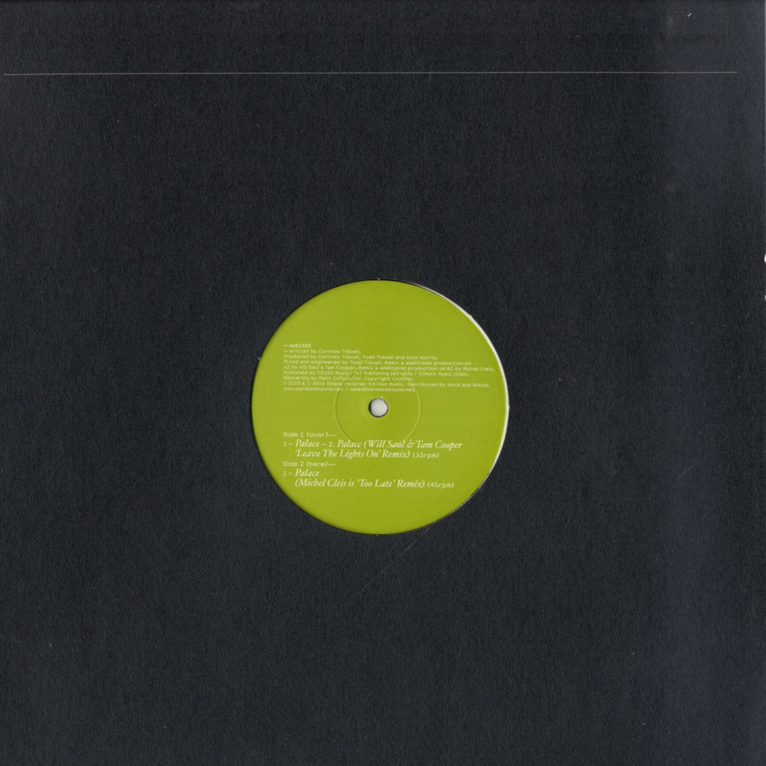 Cortney Tidwell - PALACE / MICHEL CLEIS RMX