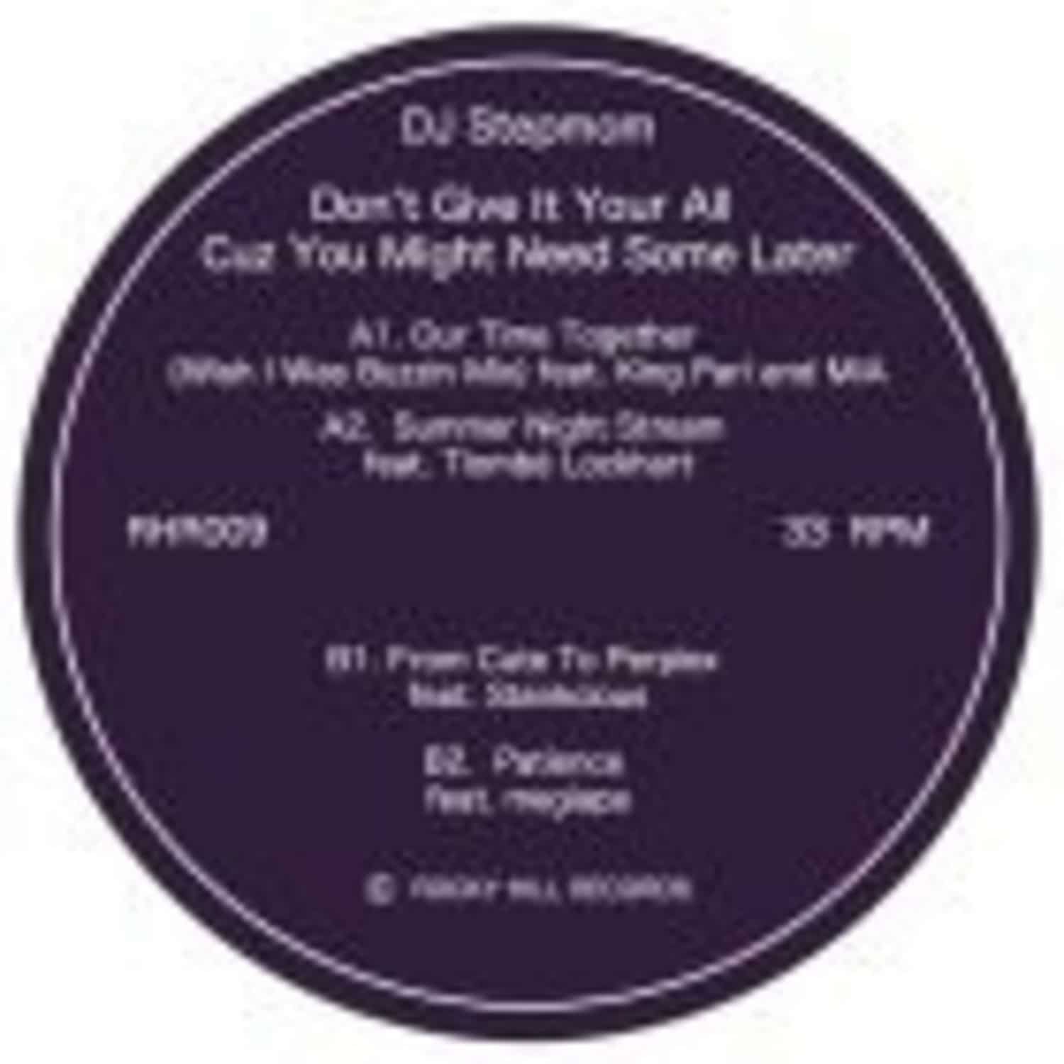 Dj Stepmom - DONT GIVE IT YOUR ALL CUZ YOU MIGHT NEED SOME LATER