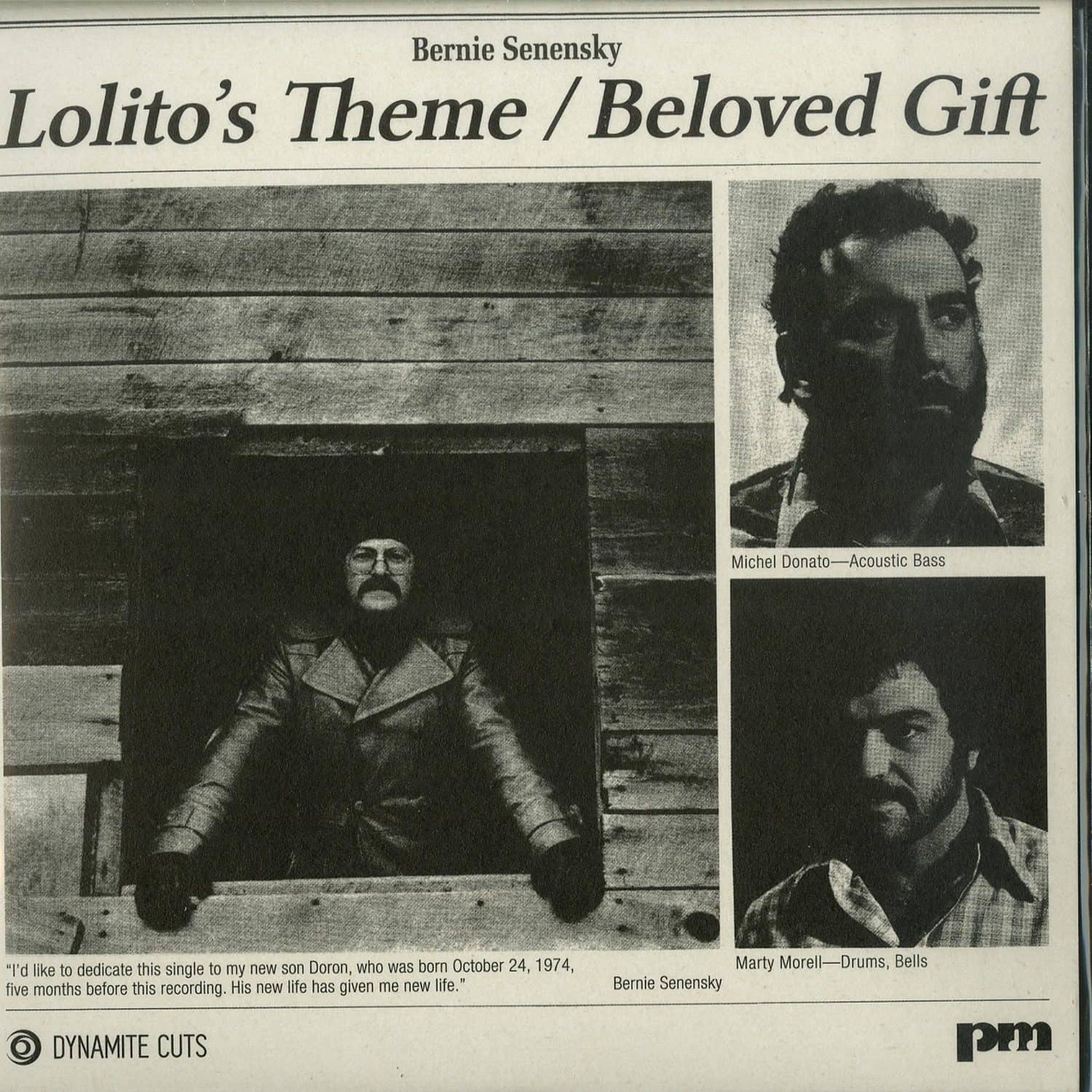 Bernie Senensky - LOLITO S THEME / BELOVED GIFT 