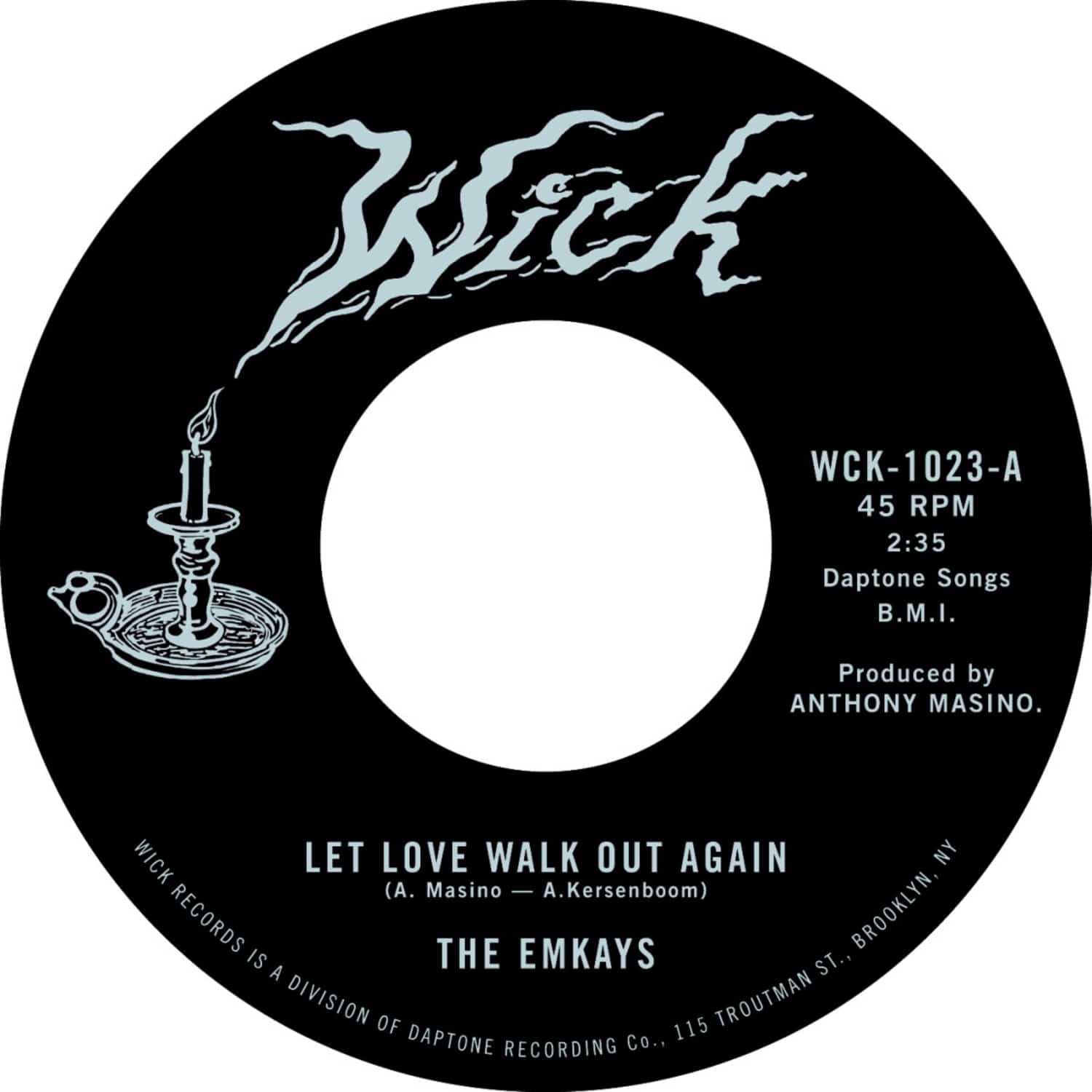 The Emkays - LET LOVE WALK OUT AGAIN / THROUGH THE PINES 