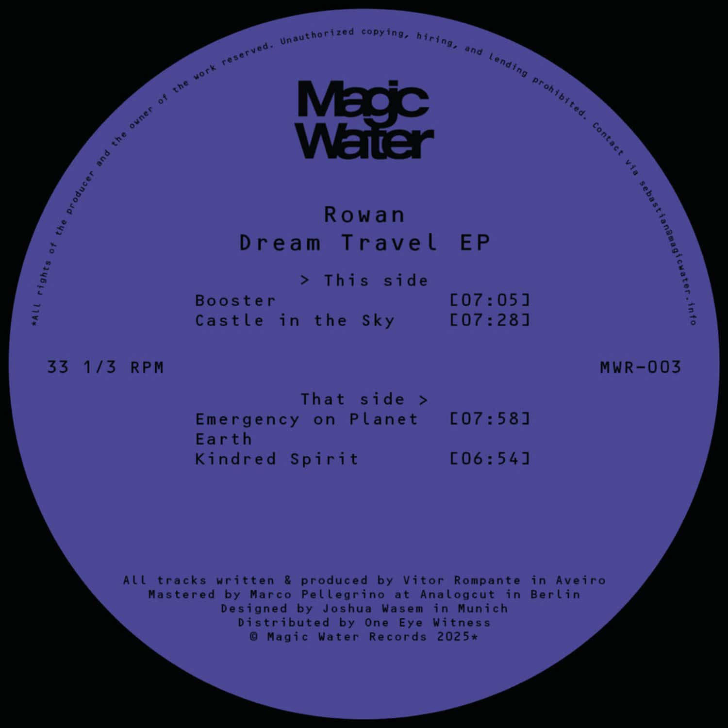 Rowan - DREAM TRAVEL EP
