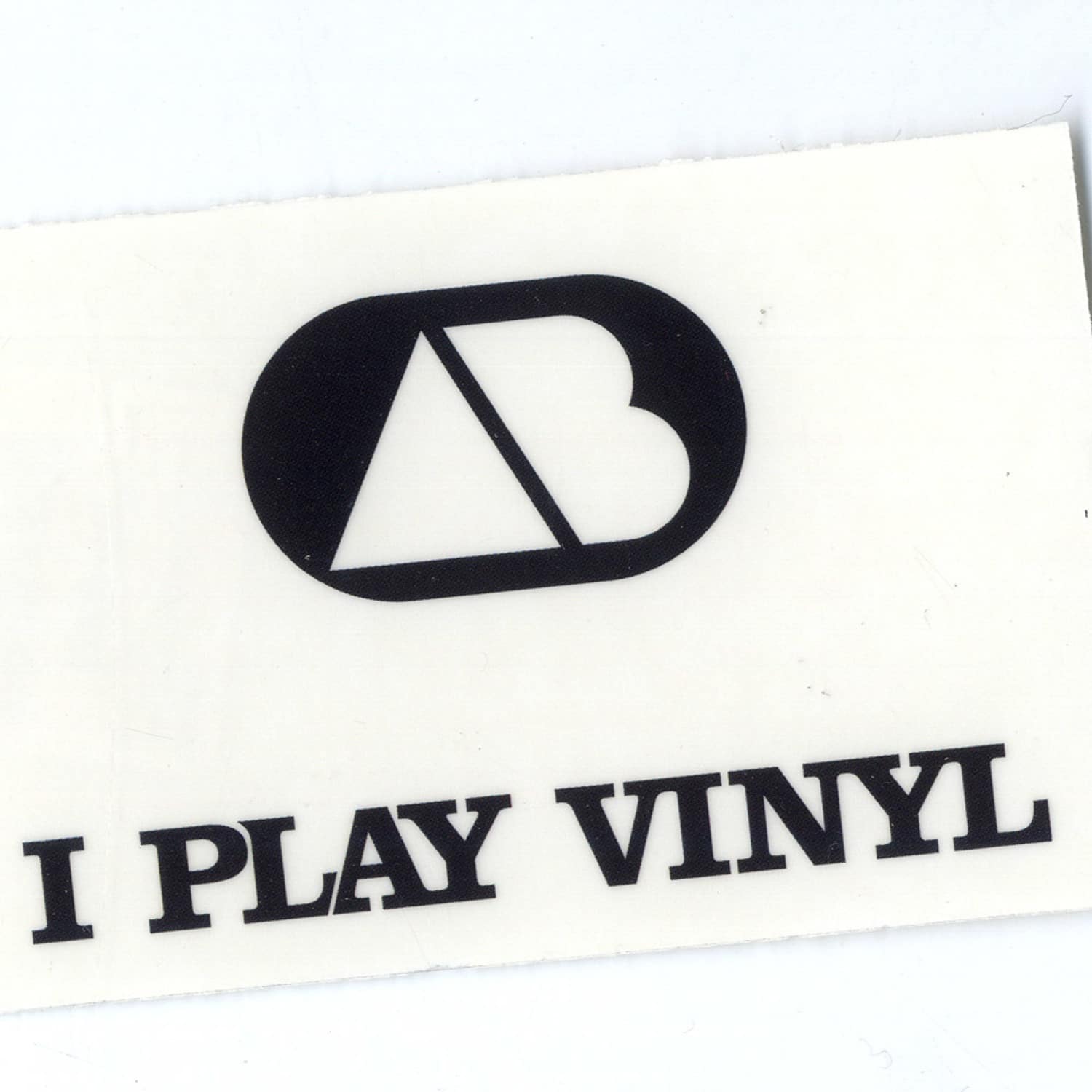Sticker - I Play Vinyl Logo 