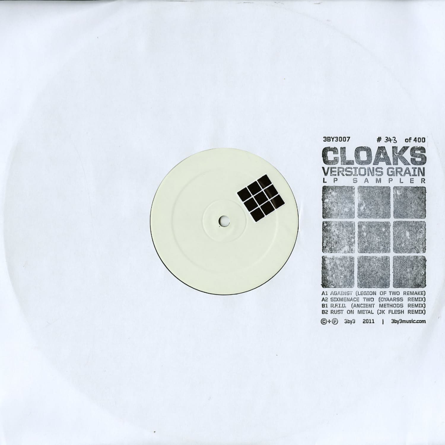 Cloaks - VERSIONS GRAIN - LP SAMPLER 