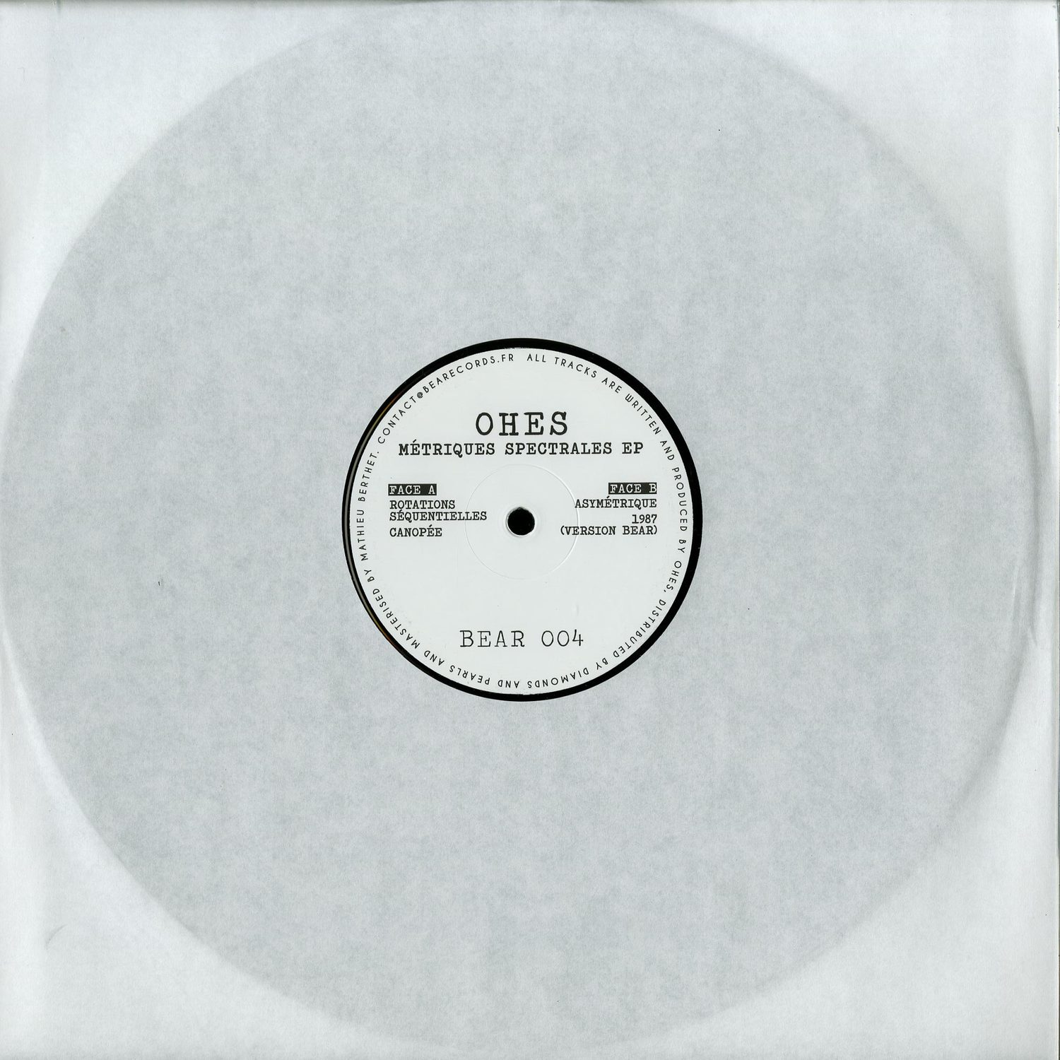 Ohes - METRIQUES SPECTRALES
