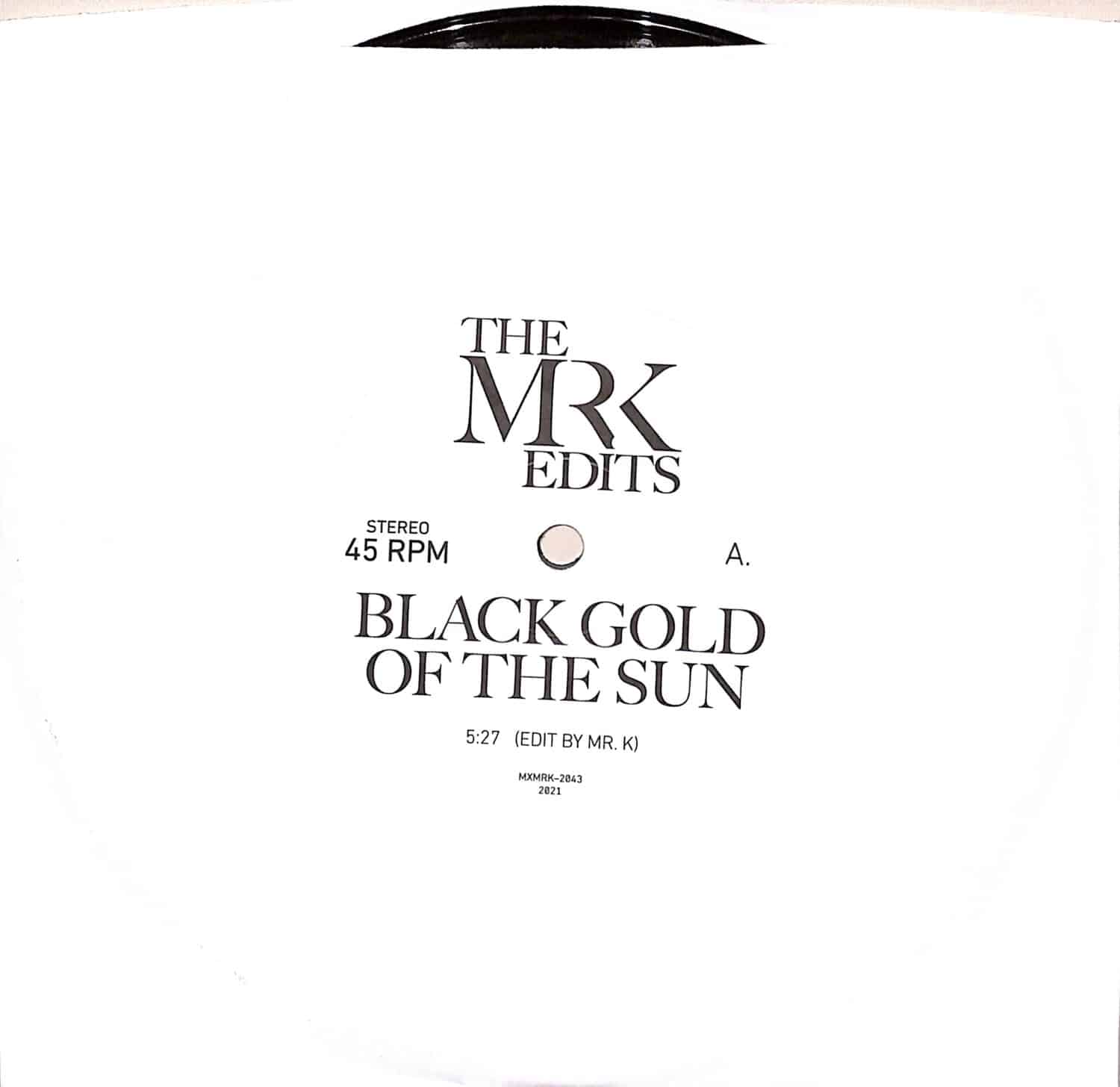 Mr. K Edits - BLACK GOLD OF THE SUN/ PASTIME PARADISE 