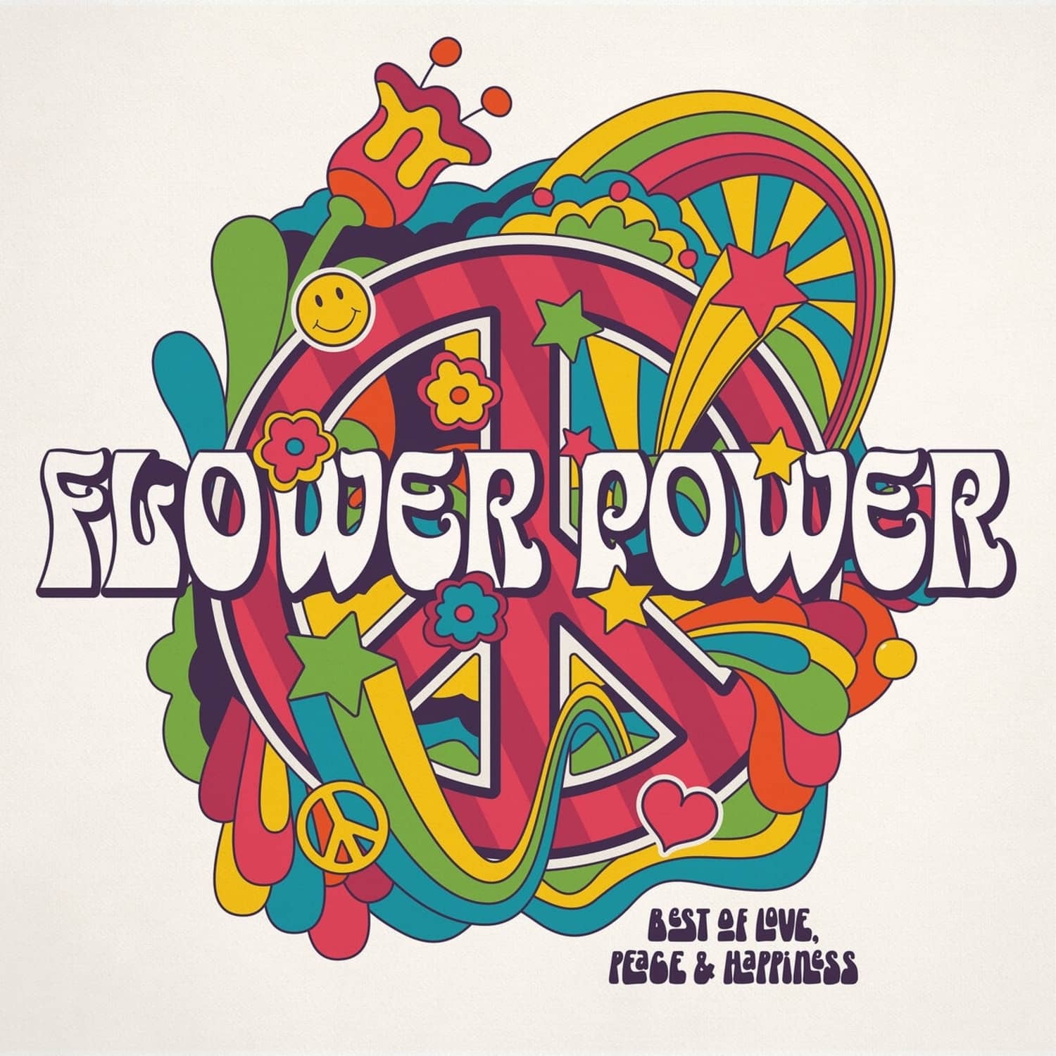 Various - FLOWER POWER-BEST OF LOVE, PEACE AND HAPPINESS 