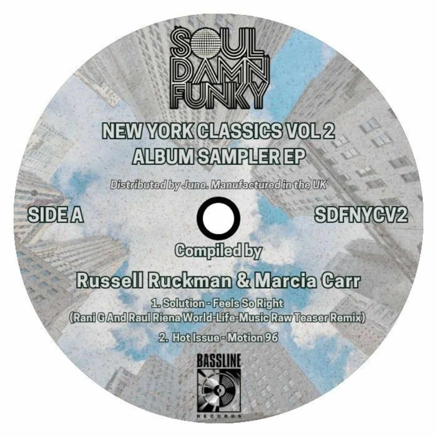 Solution / Hot Issue / Mercedes / Strive For Jive - SOUL DAMN FUNKY PRESENTS NEW YORK CLASSICS VOL 2 ALBUM SAMPLER 