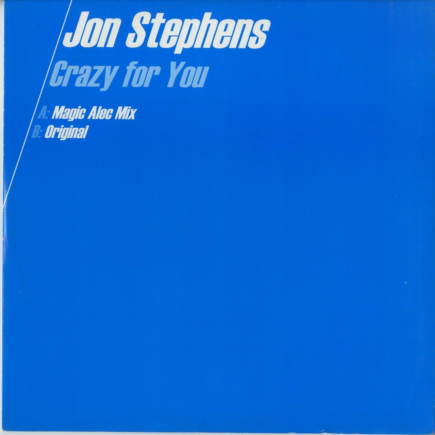 Jon Stepehns - CRAZY FOR YOU