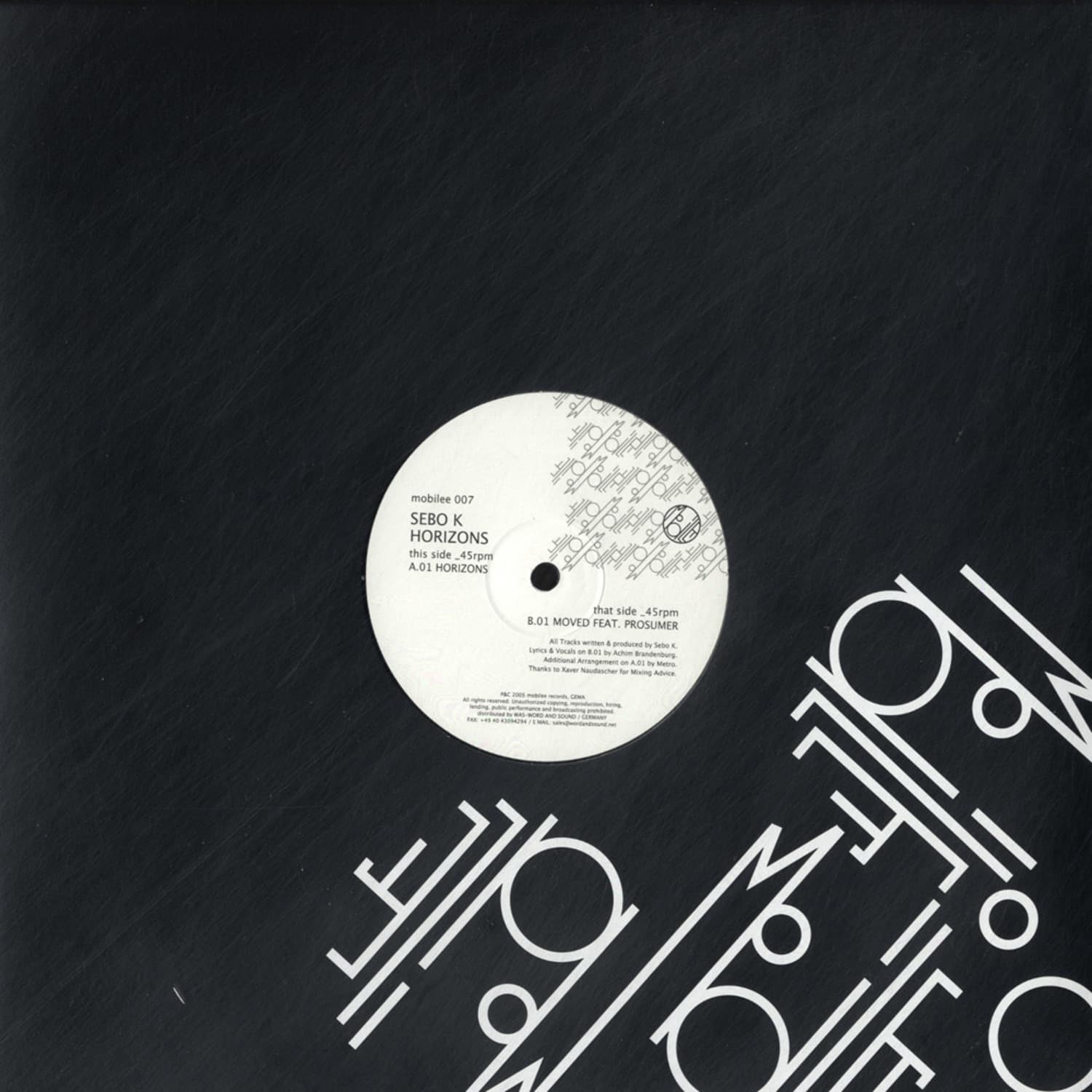 Sebo K - HORIZONS / MOVED