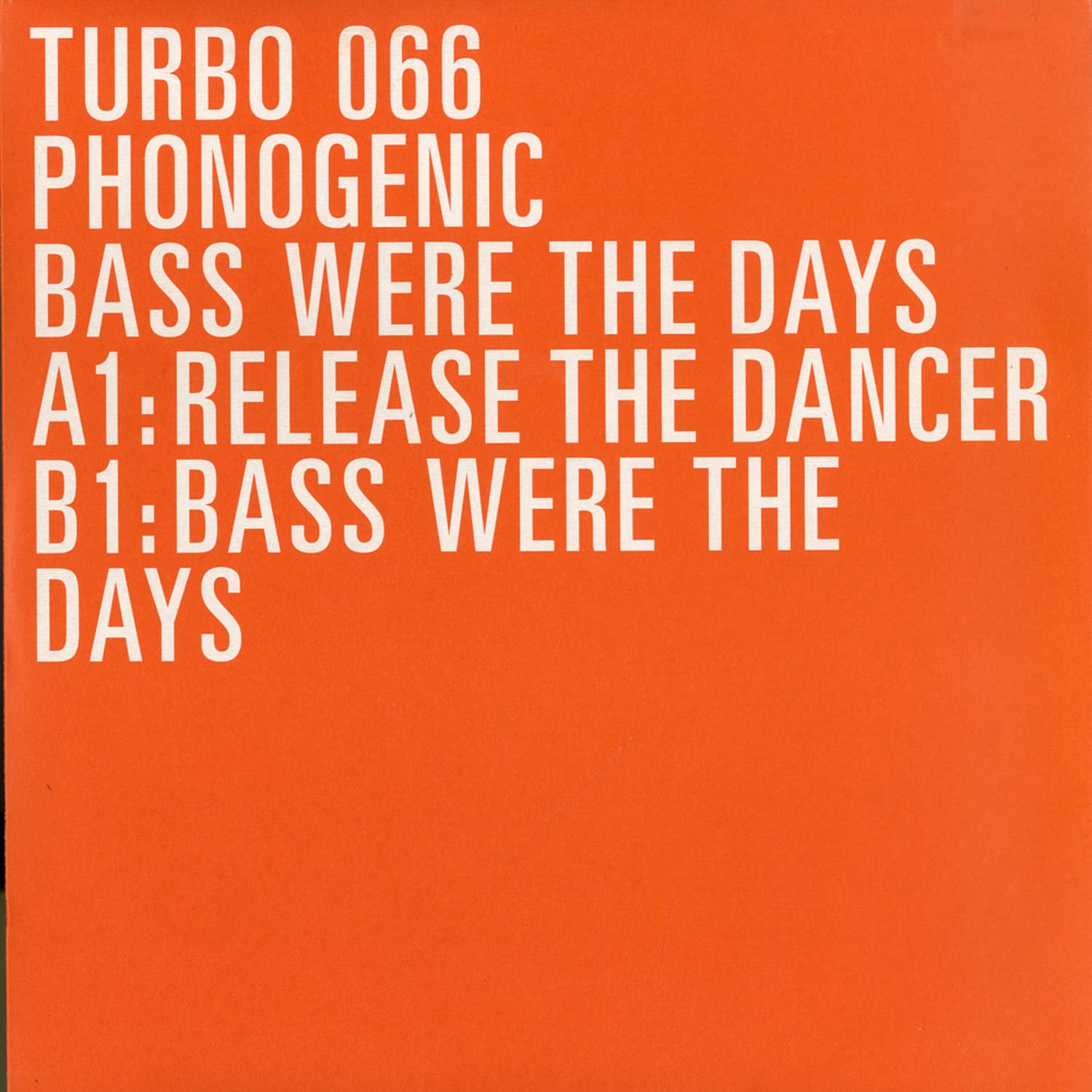 Phonogenic - BASS WERE THE DAYS