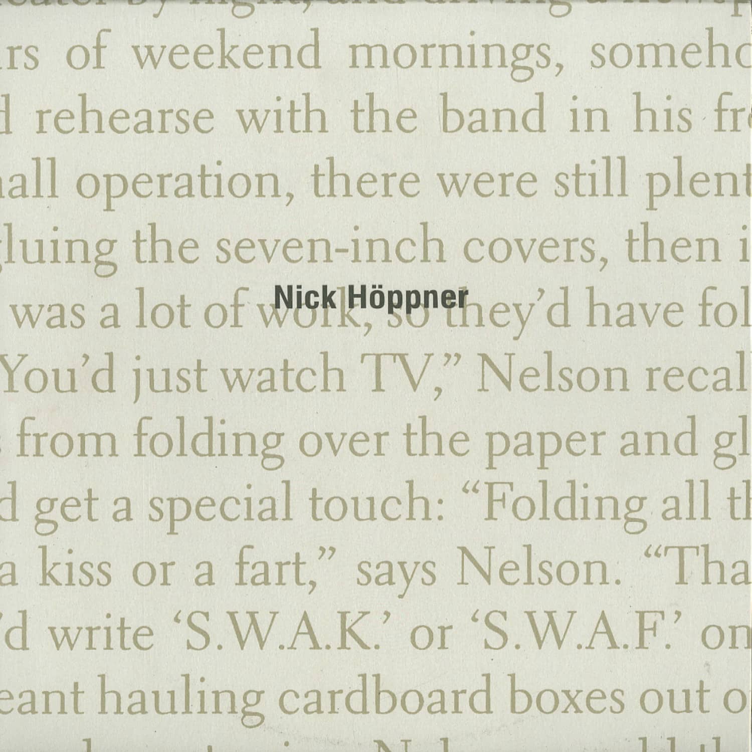Nick Hoeppner - RED HOOK SOIL EP