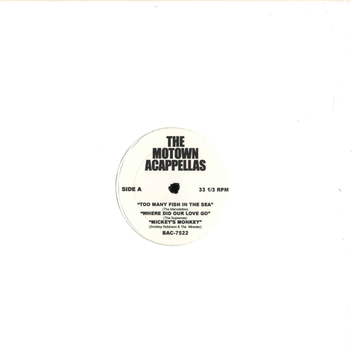 The Motown Acappellas - VARIOUS TRACKS