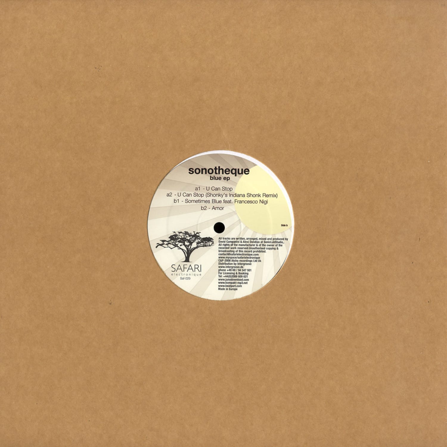 Sonotheque - BLUE EP / SHONKY RMX