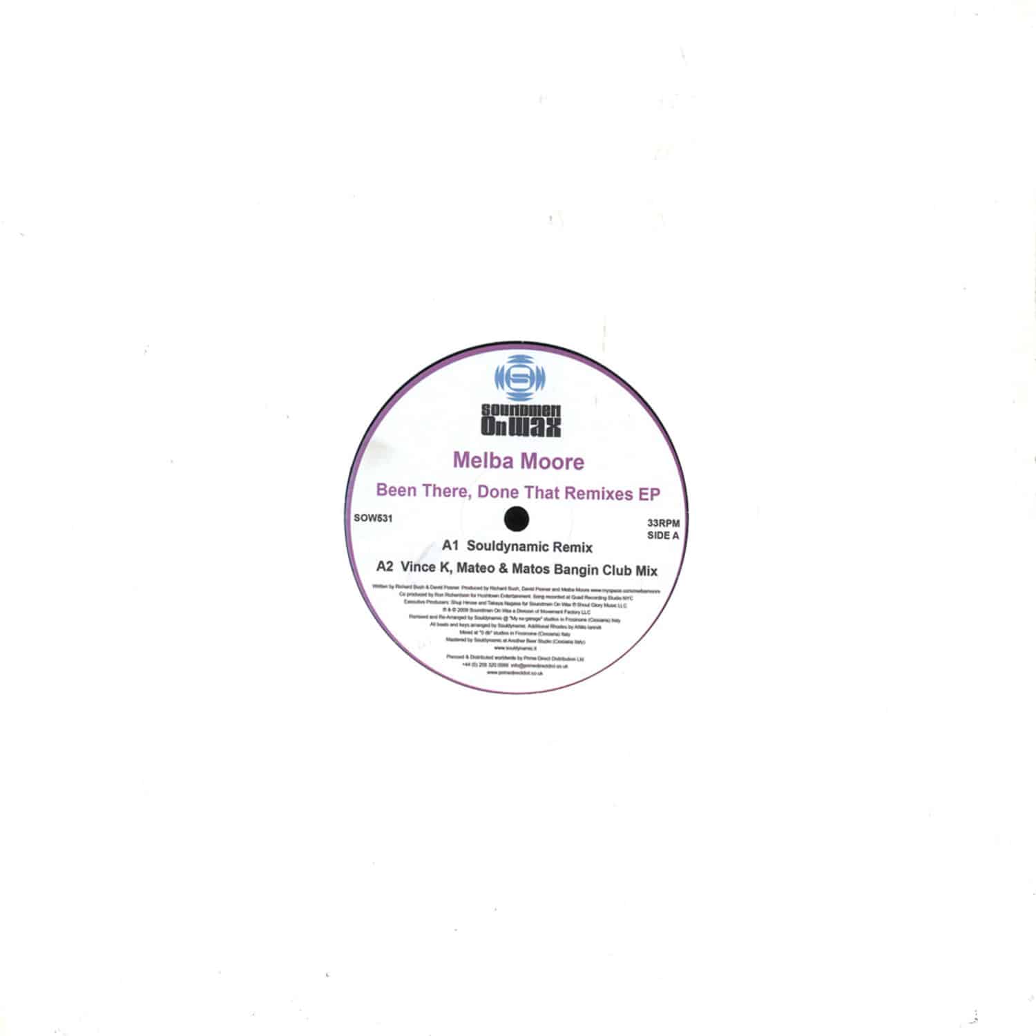 Melba Moore - BEEN THERE DONE THAT REMIXES EP