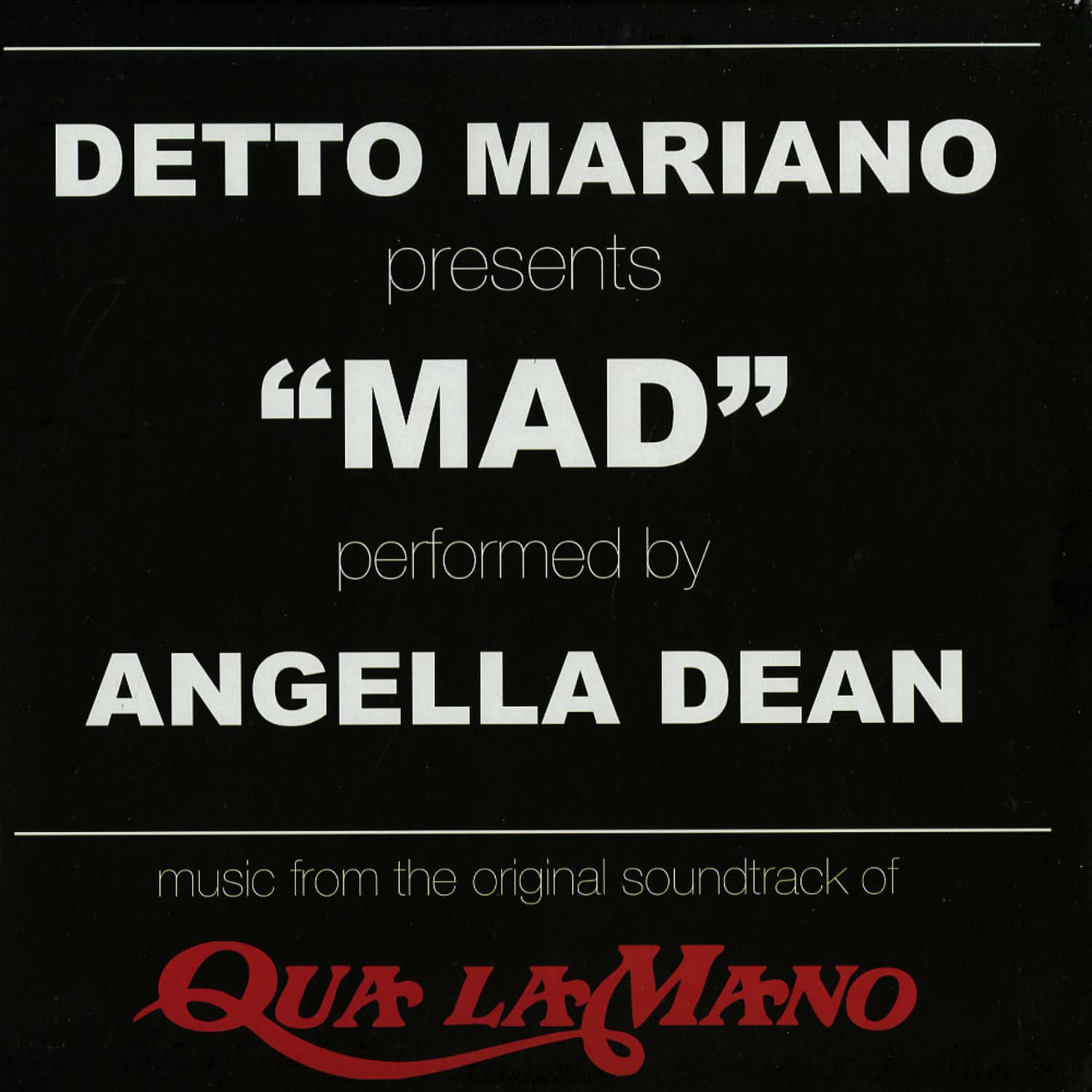 Angella Dean / Detto Mariano - MAD / GOCCE D ACQUA 