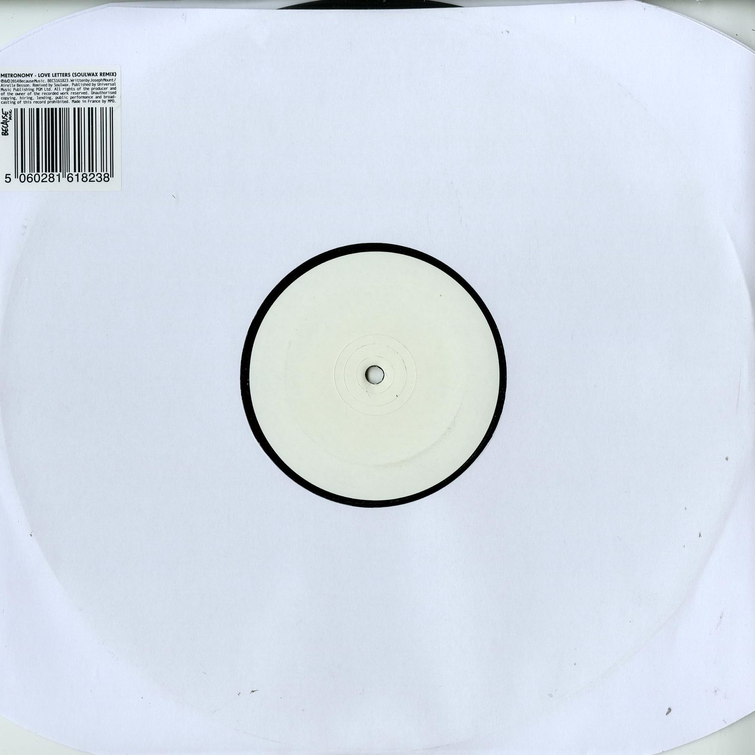 Metronomy - LOVE LETTERS SOULWAX RMX, ETCHED VINYL