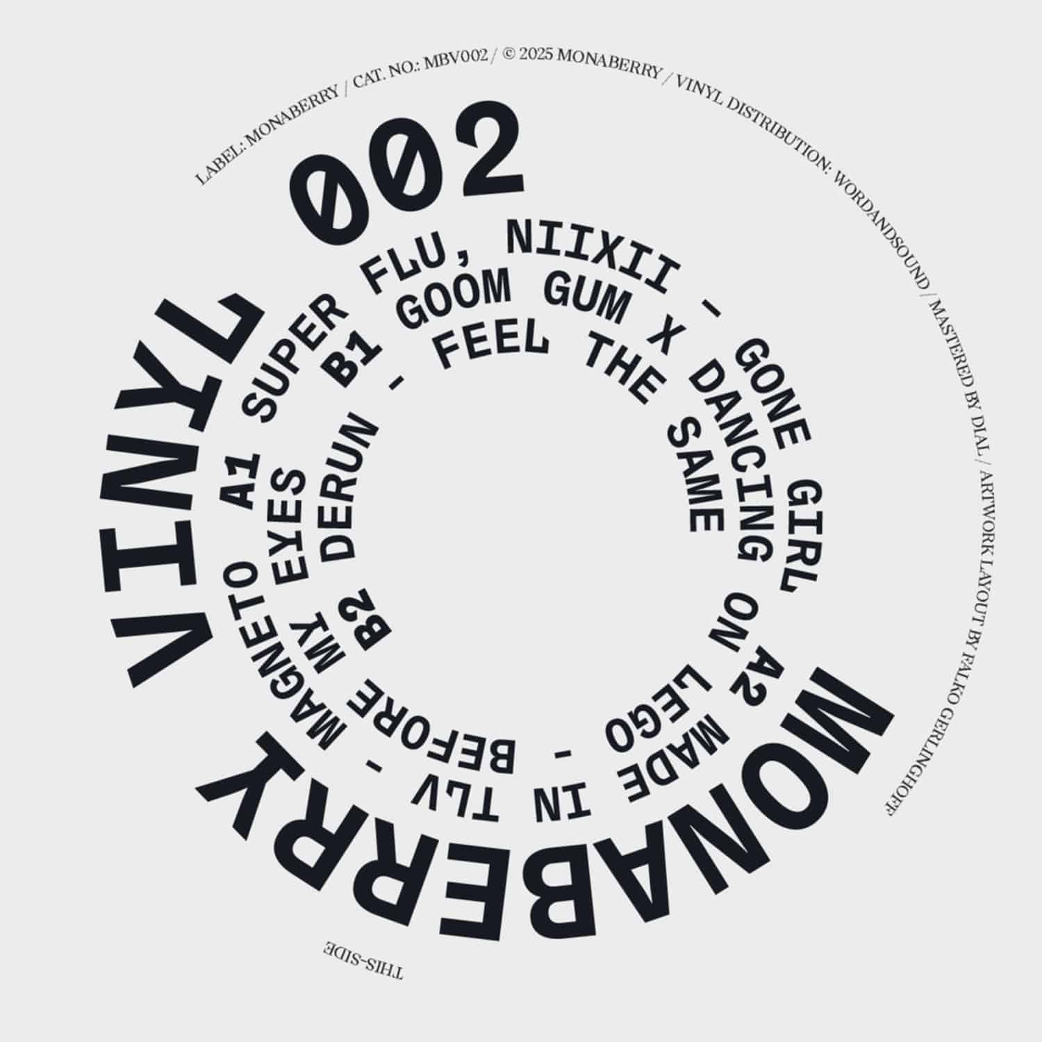 Super Flu, NIIXII-Made In TLV-Goom Gum x Dancing - ON LEGO - DERUN - MONABERRY VINYL 002