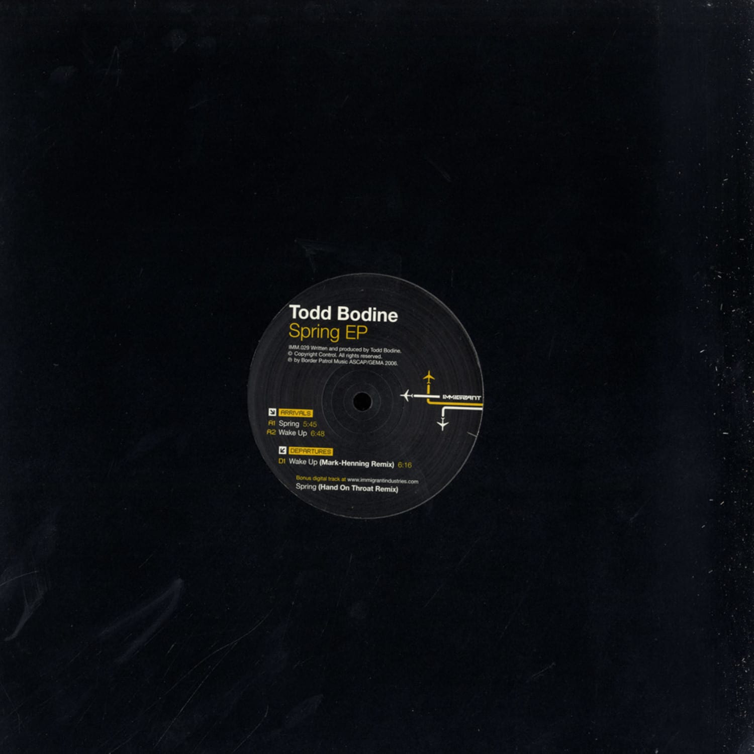 Todd Bodine - SPRING EP / MARK HENNING REMIX