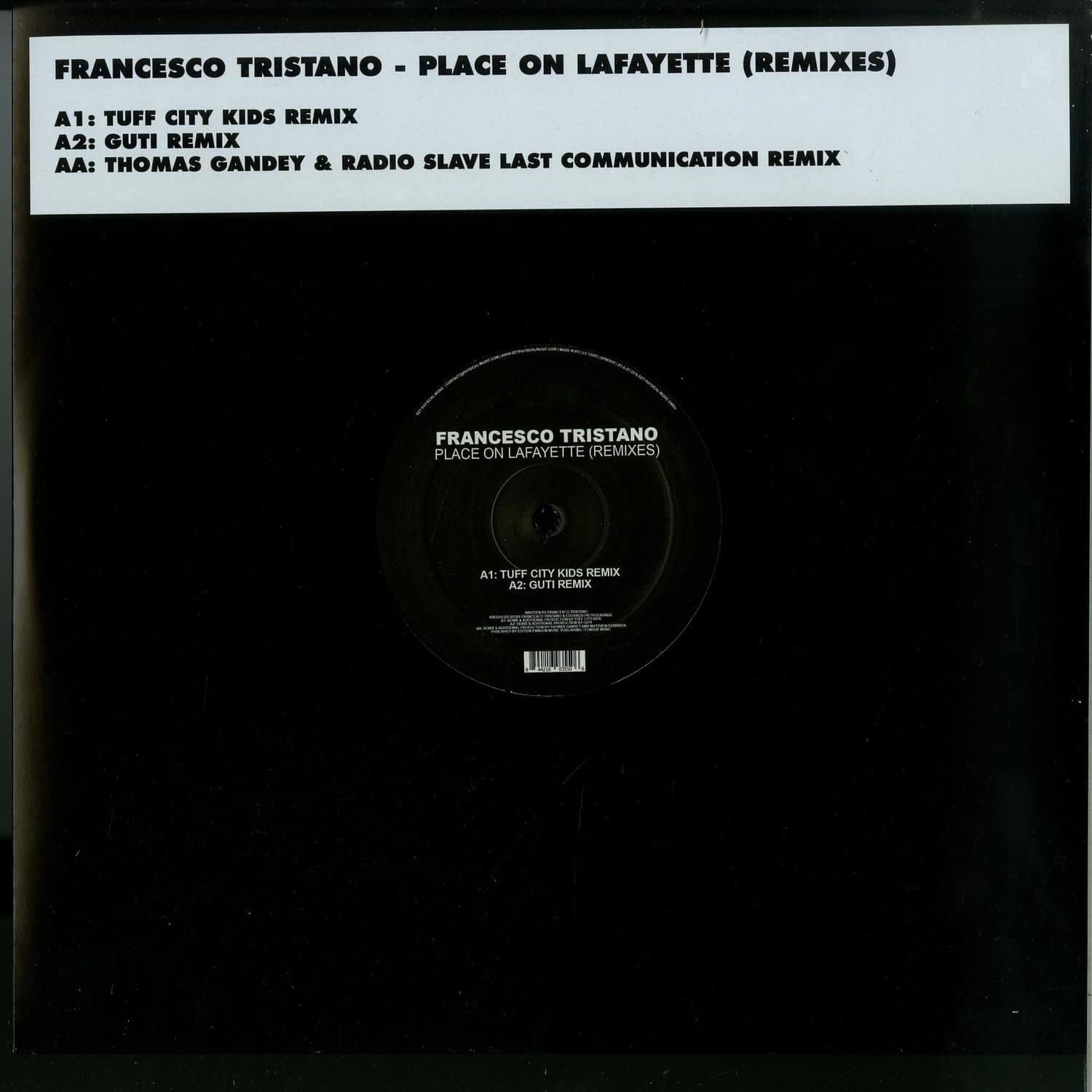 Francesco Tristano - PLACE ON LAFAYETTE RMXS BY TUFF CITY KID THOMAS GANDEY RADIO SLAVE LAST COMMUNI
